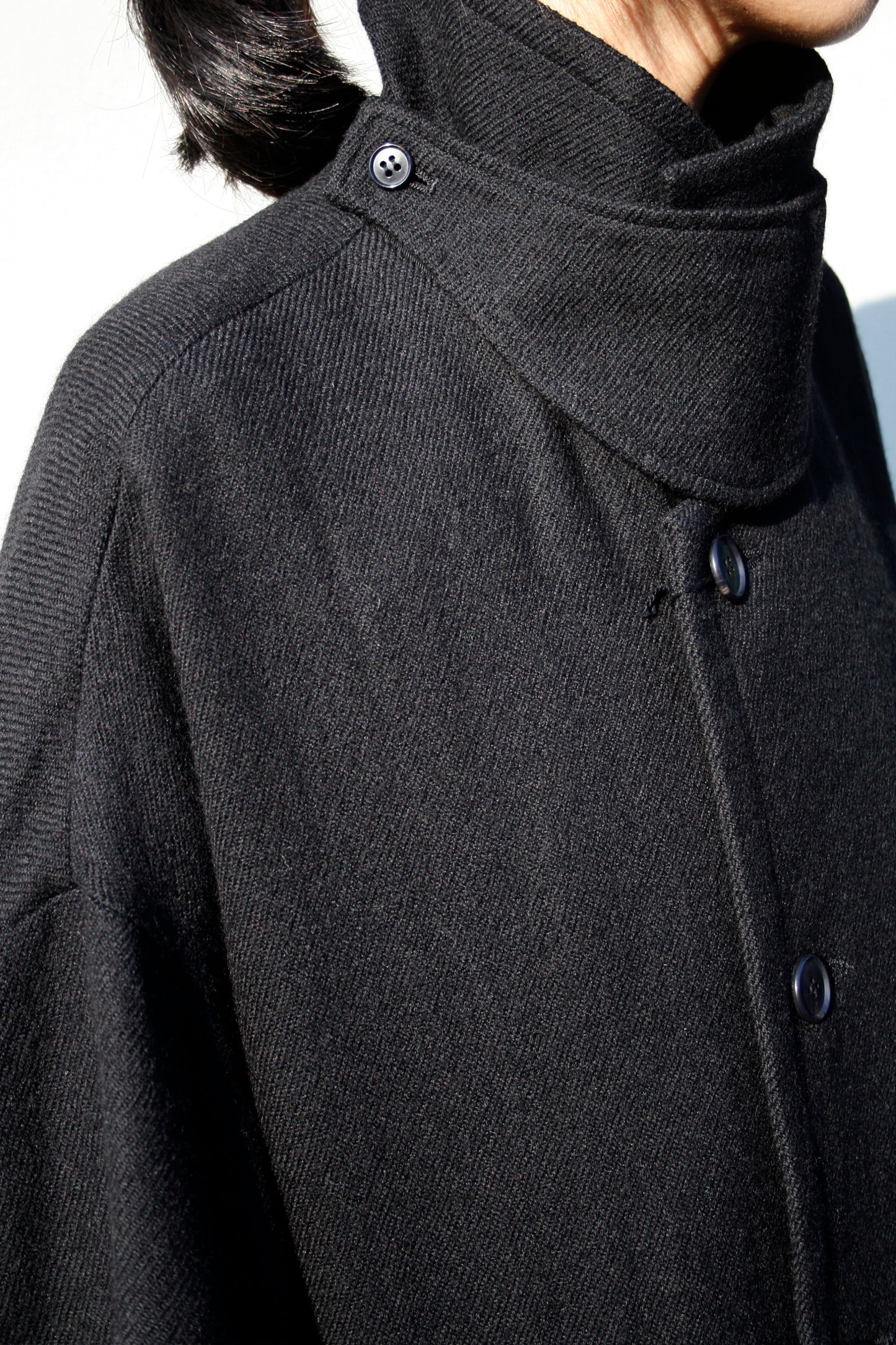 VOAAOV SOFT WOOL TWILL LONG COAT