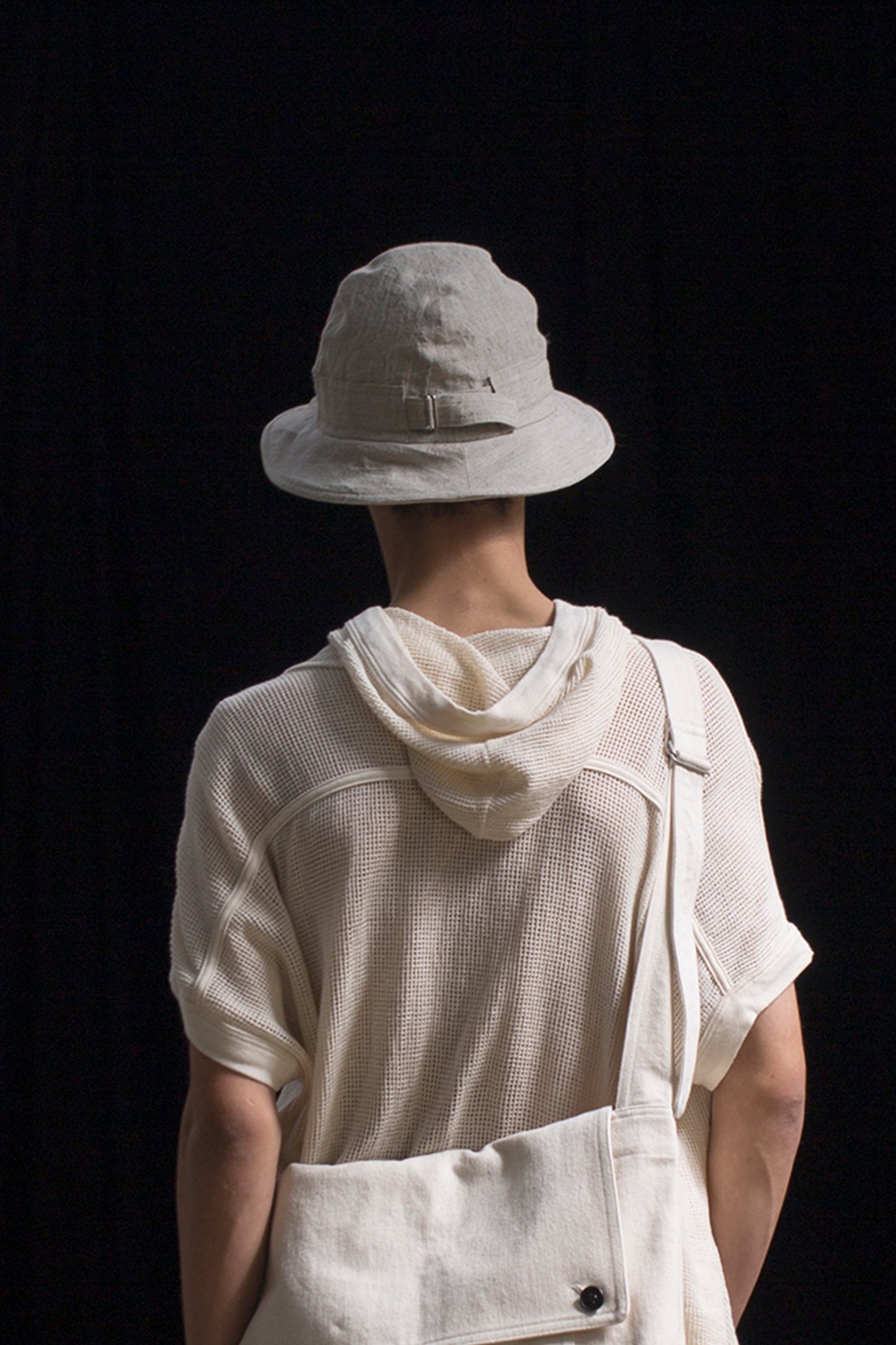 O PROJECT HEMP MELE CLOTH FISHER HAT - NATURAL / RED BRICK