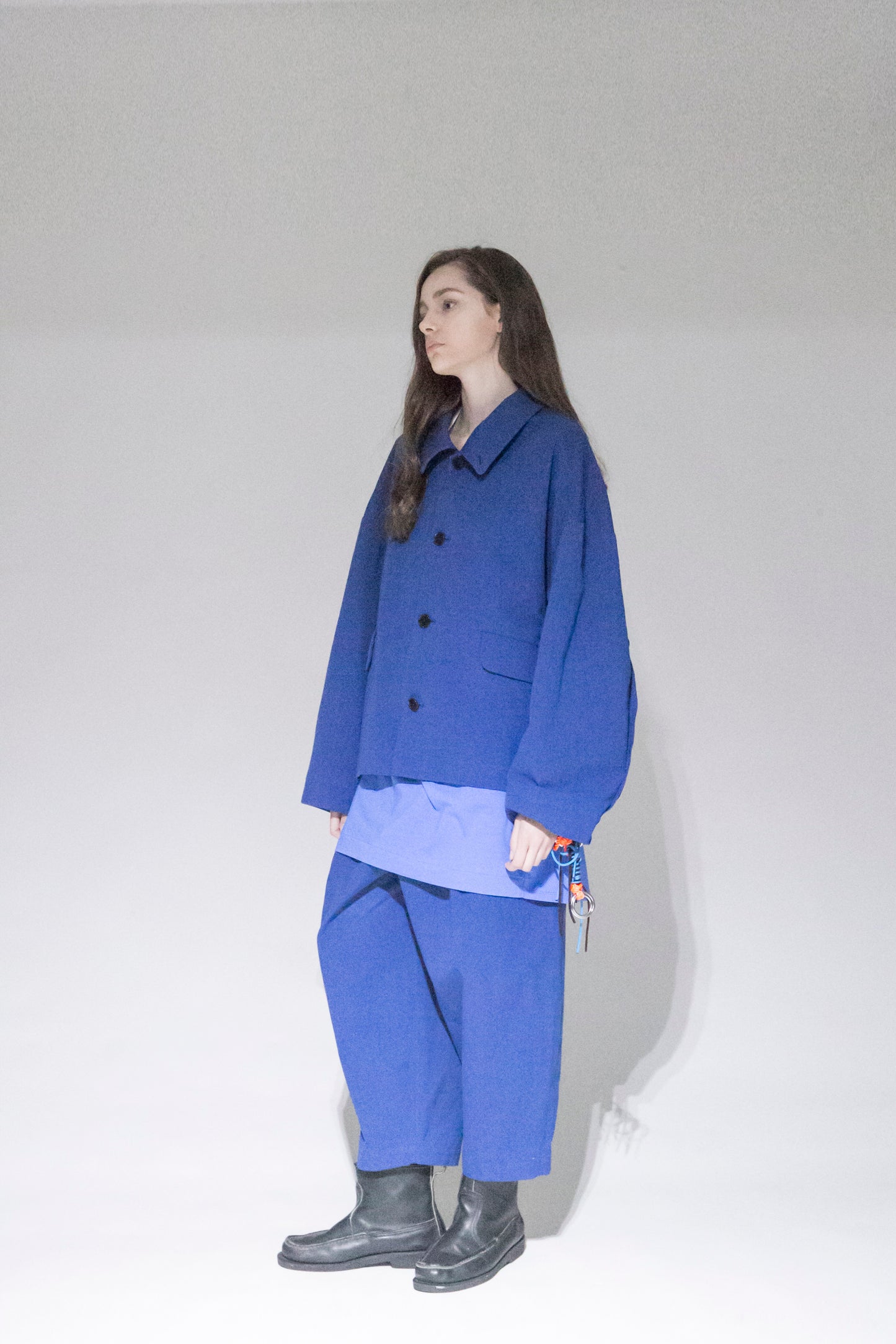 VOAAOV COTTON DYED WASHER WORK BLOUSON