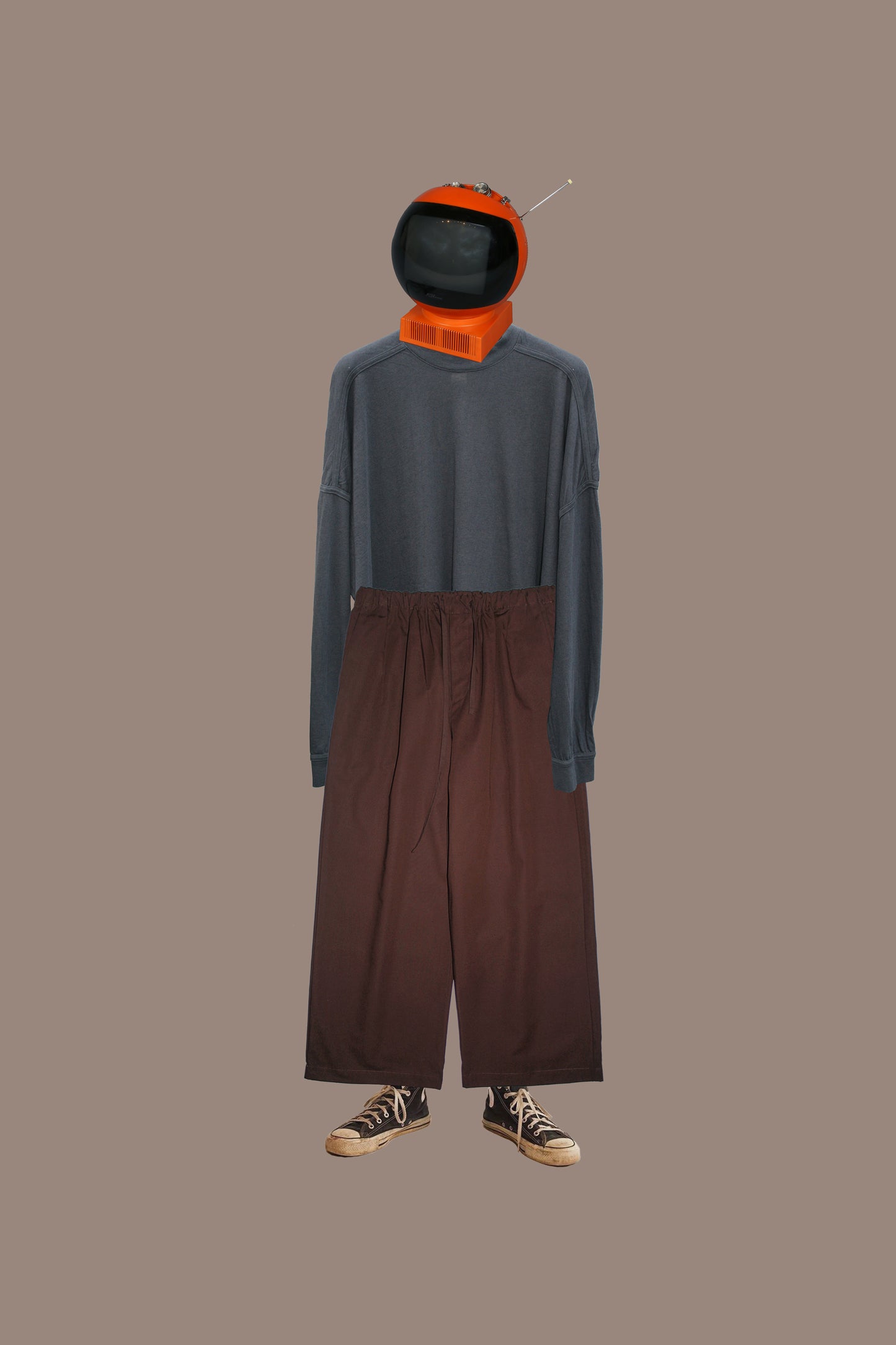 BASISBROEK NEUSY WIDE PANTS - BROWN