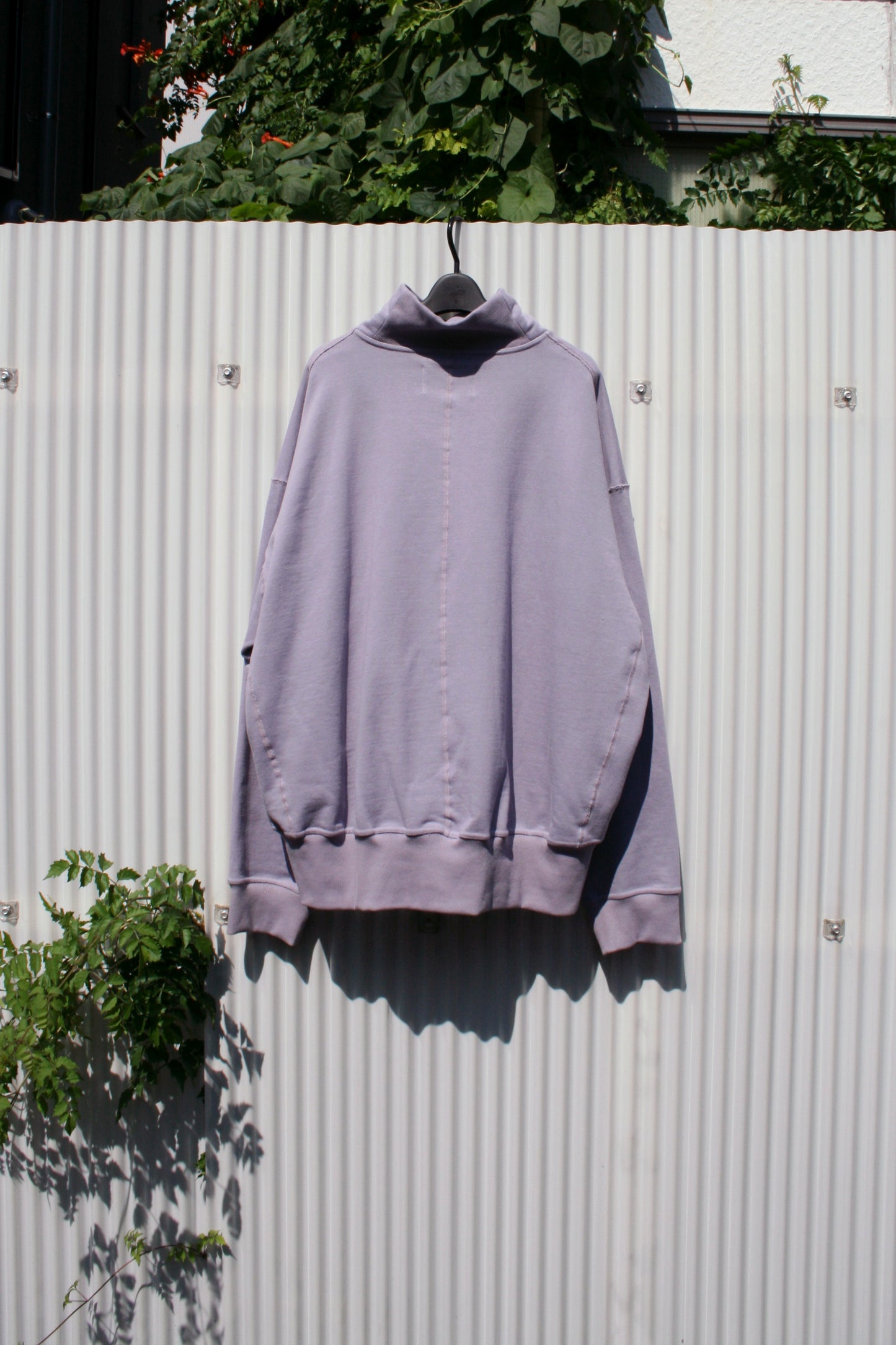 VOAAOV PILE KNITTING SWEAT SHIRT - PURPLE