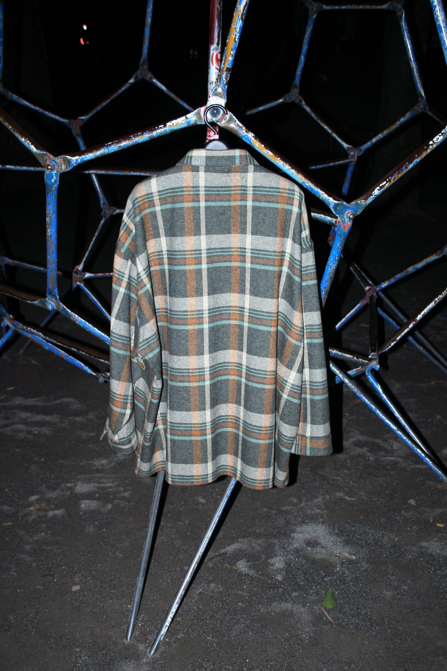 MY BEAUTIFUL LANDLET HEATHER MIX CHECKED COTTON SHIRT