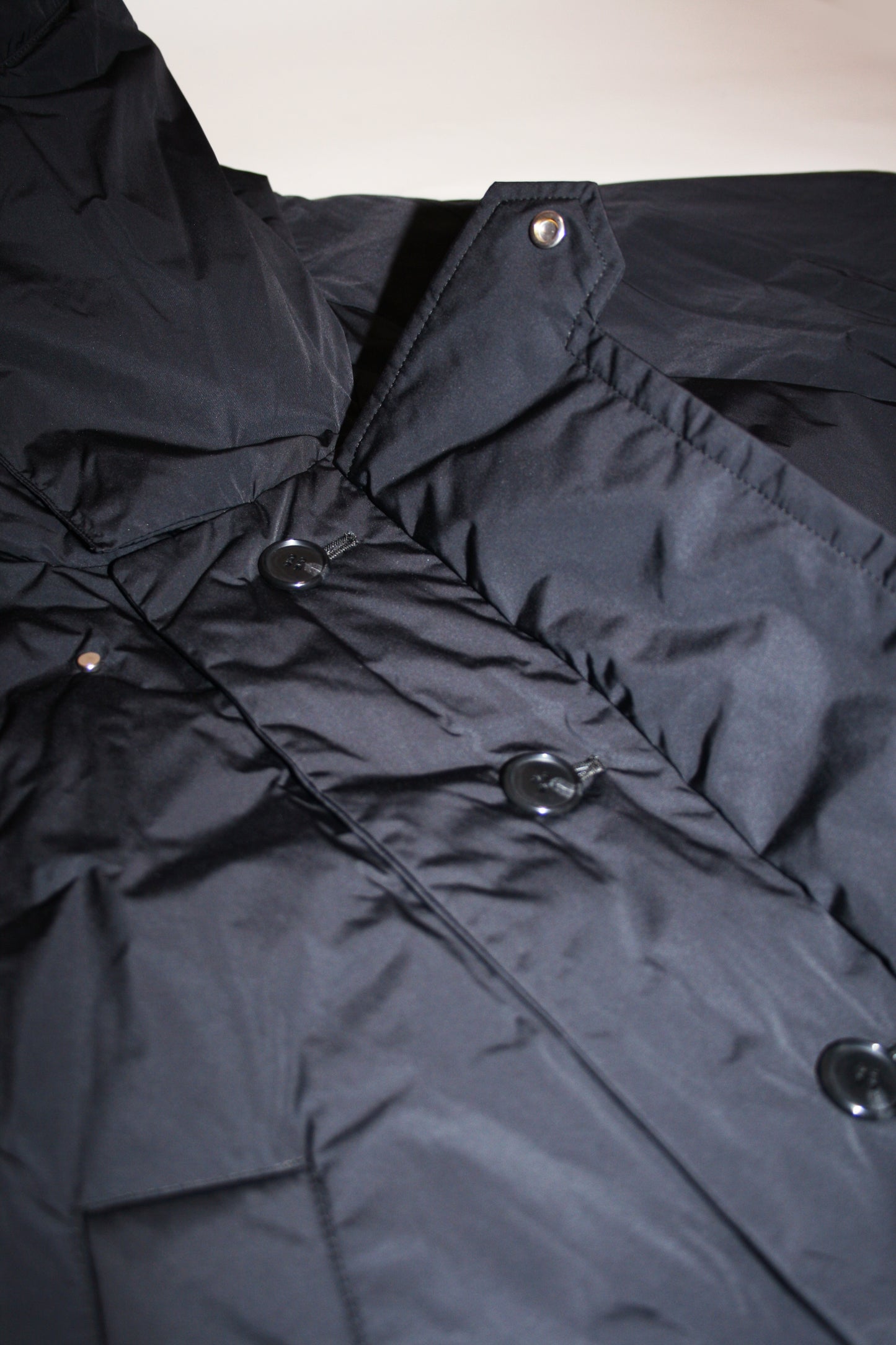VOAAOV NYLON HIGH DENSITY CLOTH DOWN COAT