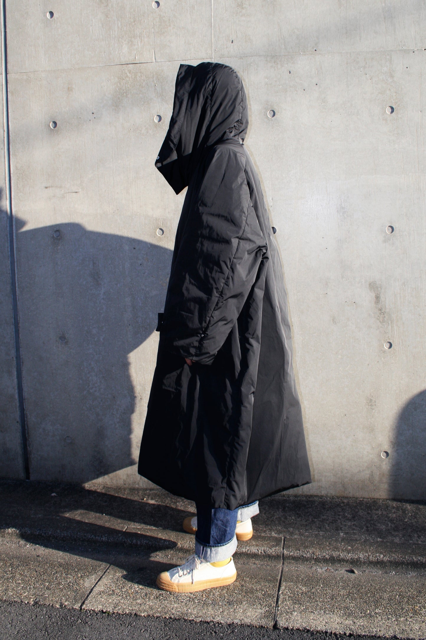 VOAAOV NYLON HIGH DENSITY CLOTH DOWN COAT