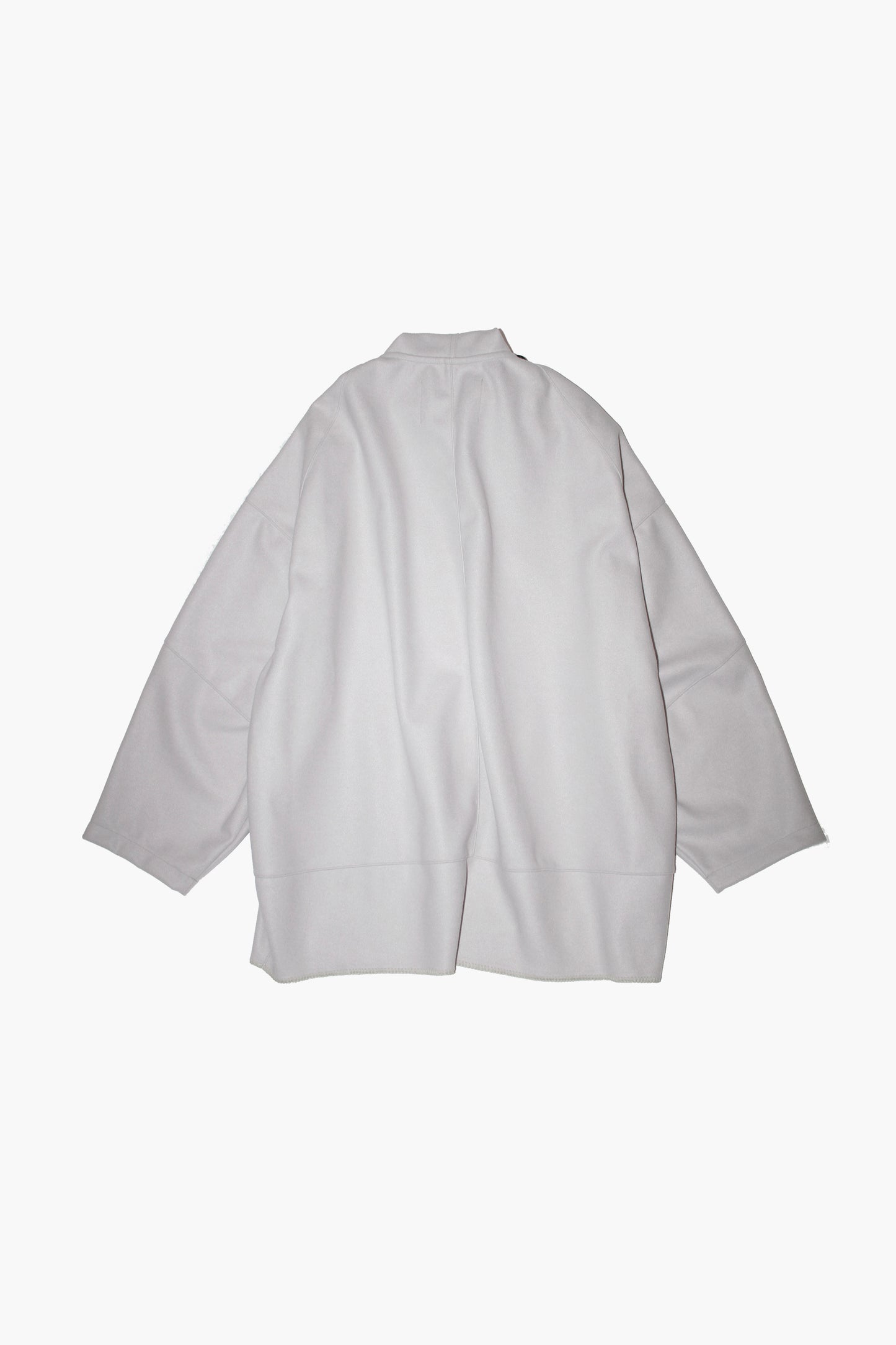 VOAAOV HYBRID RELUX JERJEY CARDIGAN - LIGHT GRAY