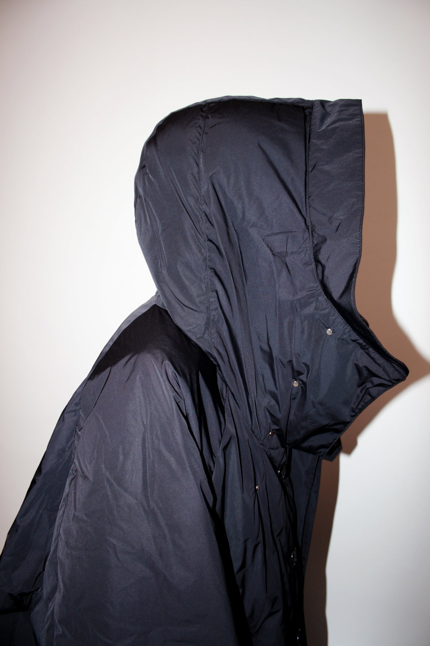 VOAAOV NYLON HIGH DENSITY CLOTH DOWN COAT