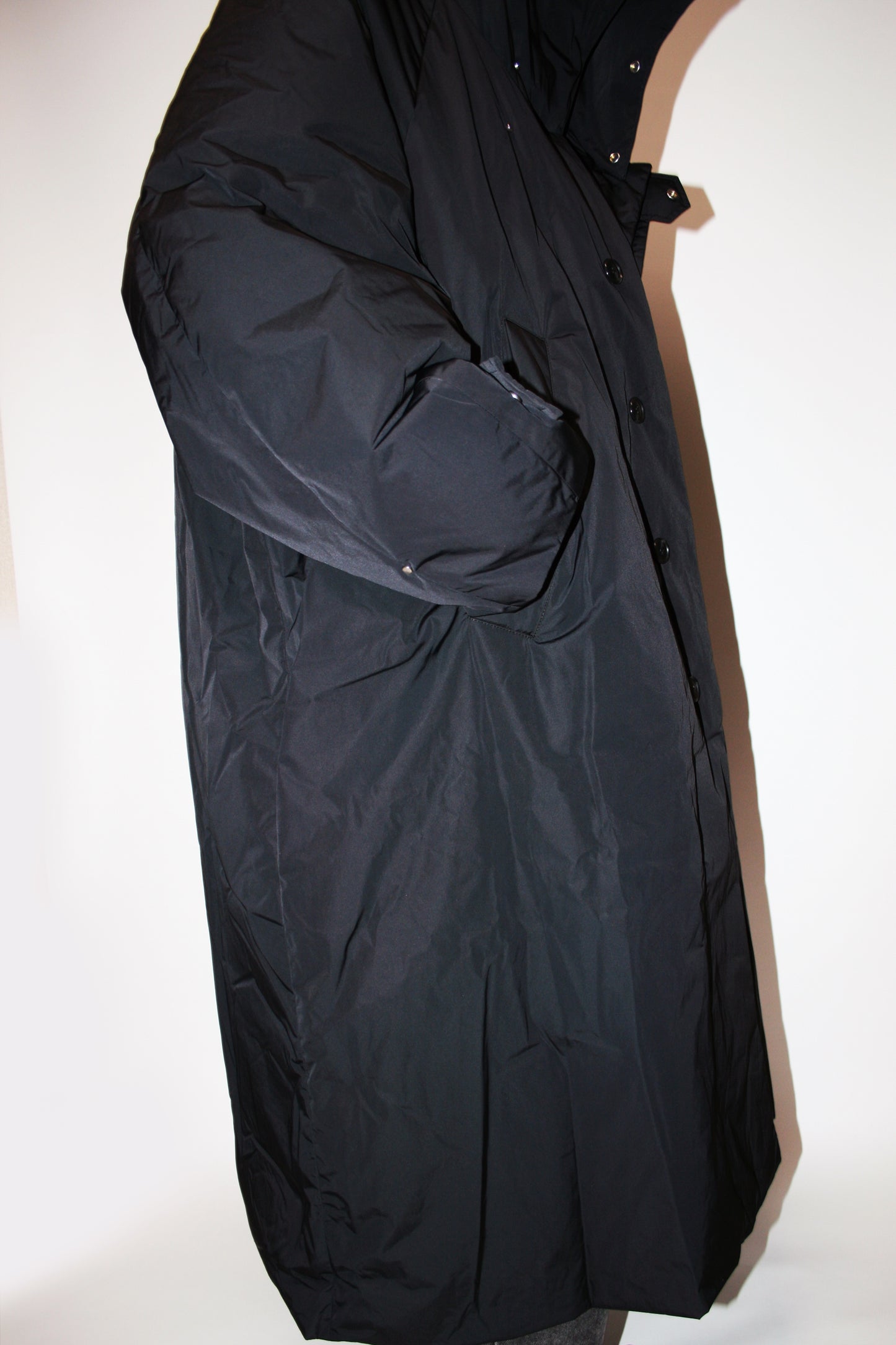 VOAAOV NYLON HIGH DENSITY CLOTH DOWN COAT