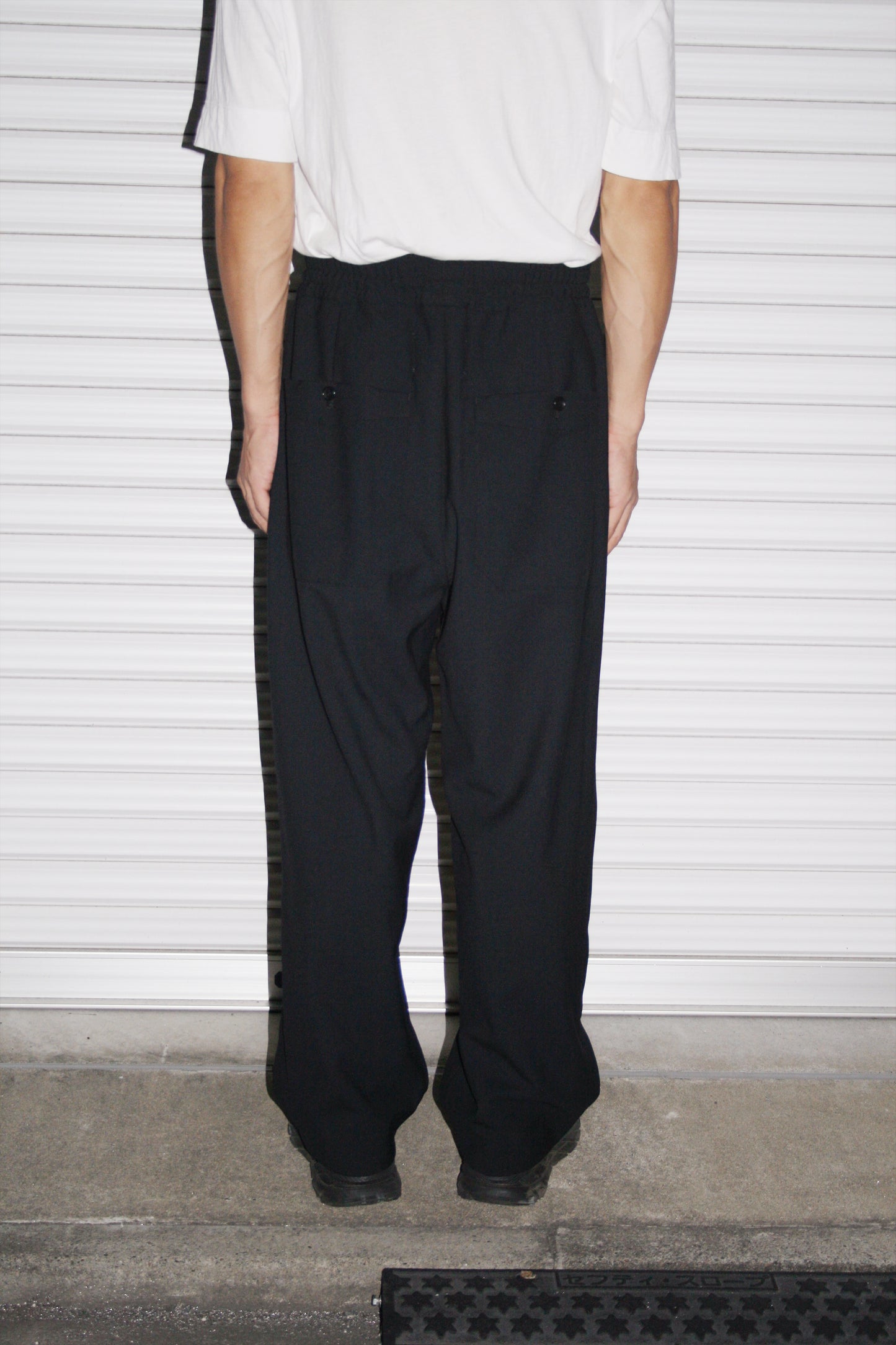 VOAAOV VINTAGE WOOL EASY PANTS