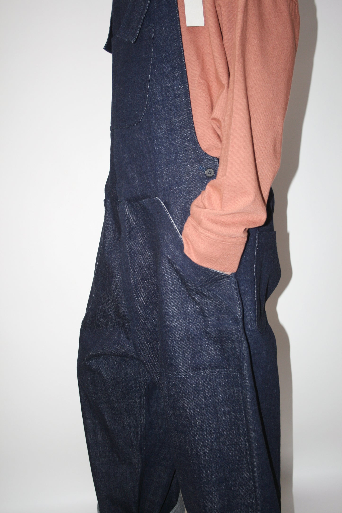 O PROJECT ORGANIC SELVEDGE DENIM DUNGAREE - KINARI / INDIGO / BLACK