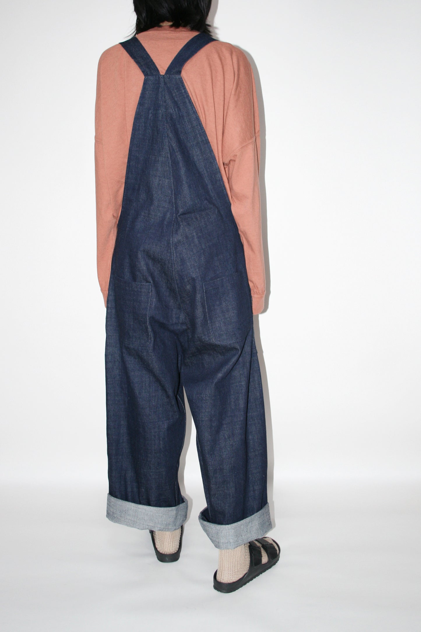 O PROJECT ORGANIC SELVEDGE DENIM DUNGAREE - KINARI / INDIGO / BLACK