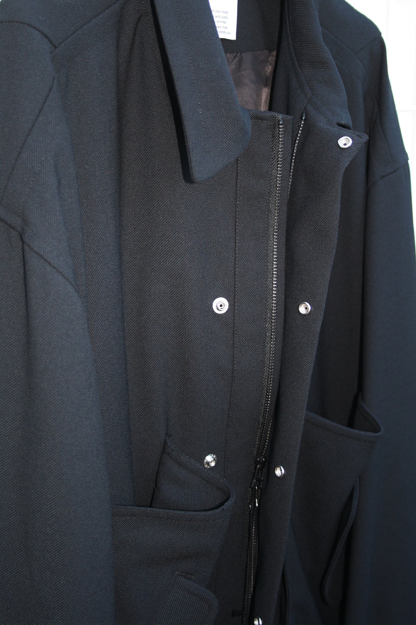 21AW, VOBZ-G41, VOAAOV VINTAGE WOOL WIDE BLOUSON, BLACK, VOAAOV, VOAAOV通販, ヴォアーブ, Tokyo, Made in Japan, TOYASIDO.