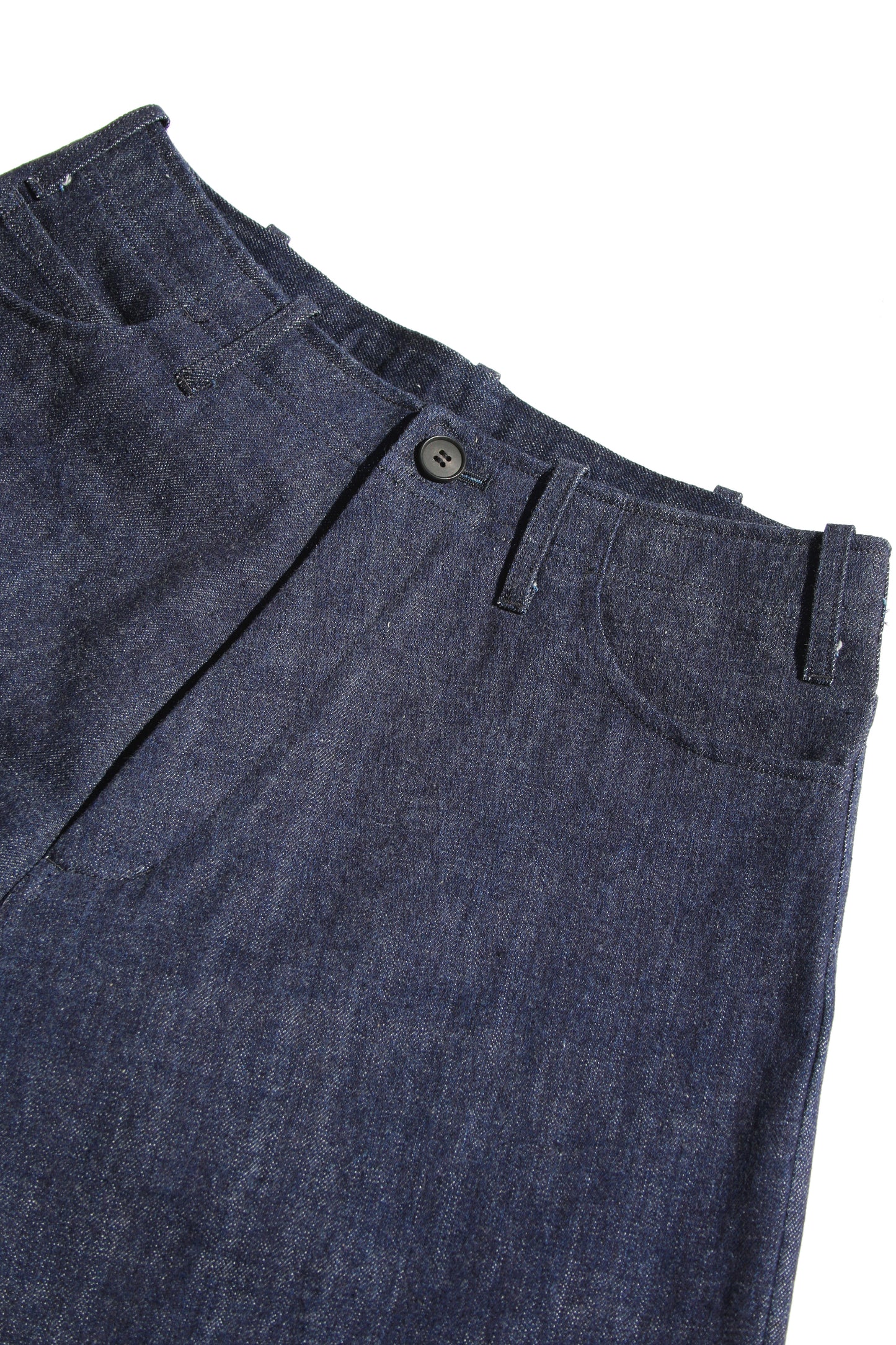 O PROJECT SELVEDGE DENIM TROUSERS - INDIGO