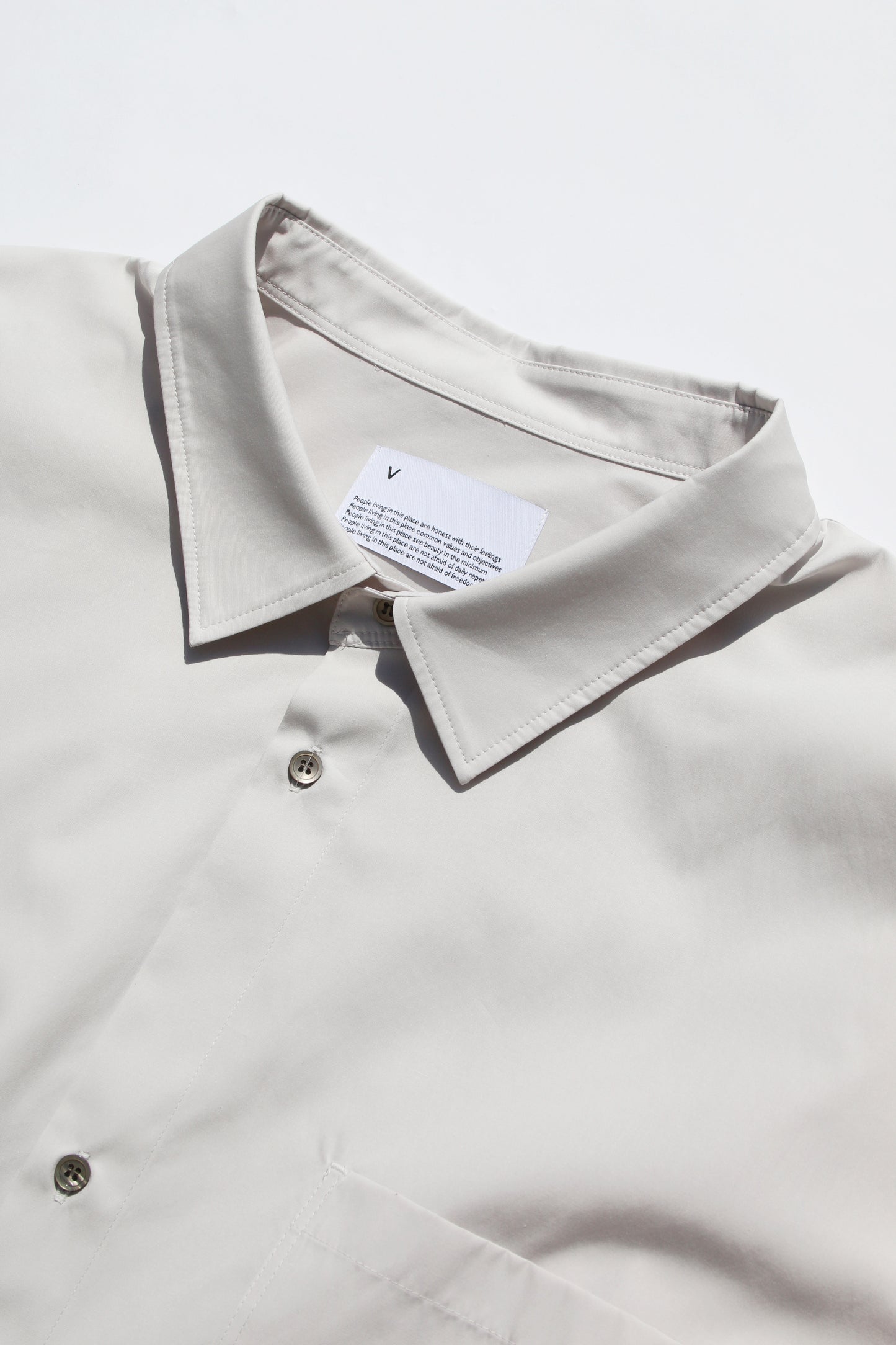 VOAAOV XXXXL SHIRT - IVORY