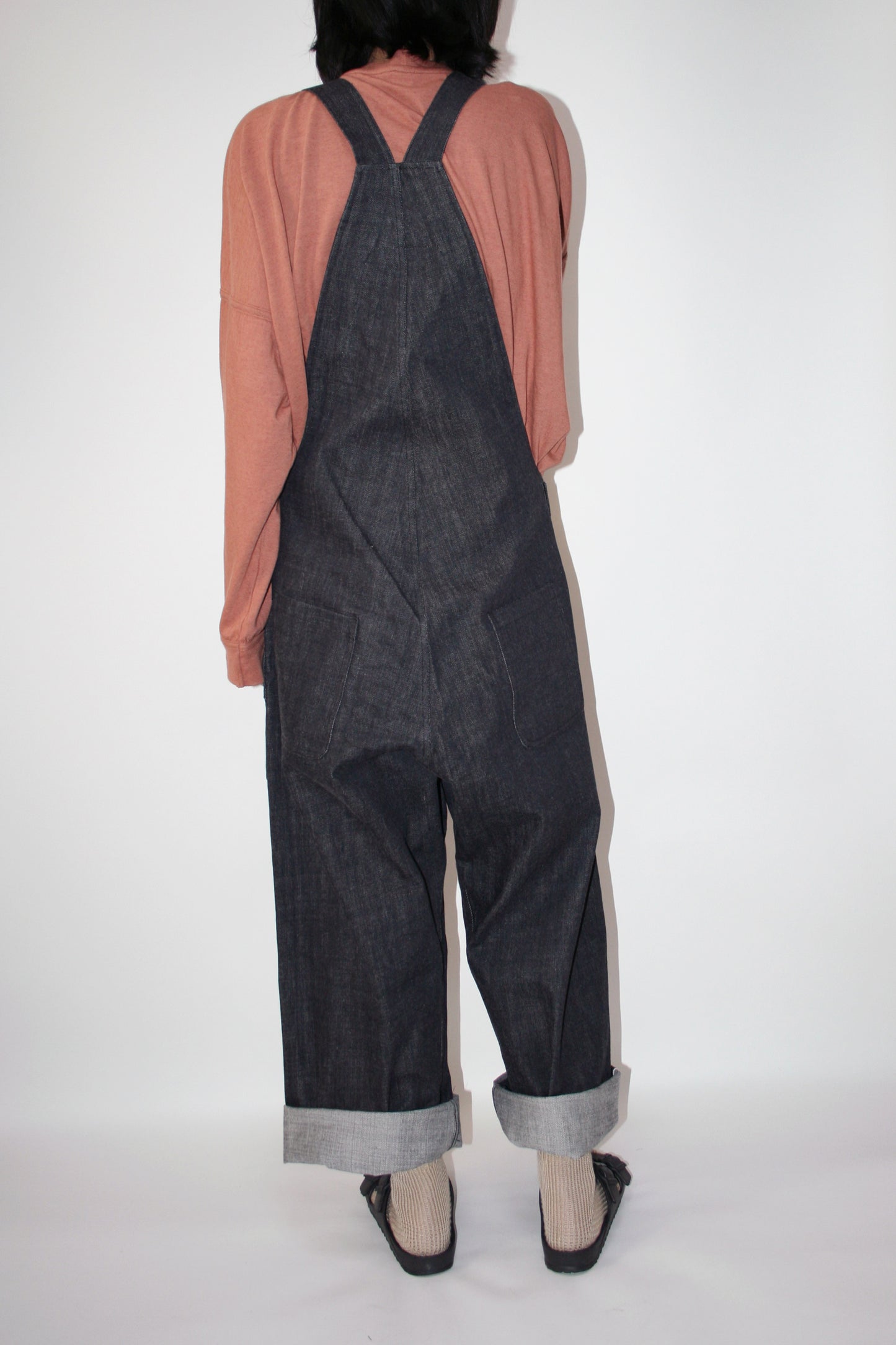 O PROJECT ORGANIC SELVEDGE DENIM DUNGAREE - KINARI / INDIGO / BLACK