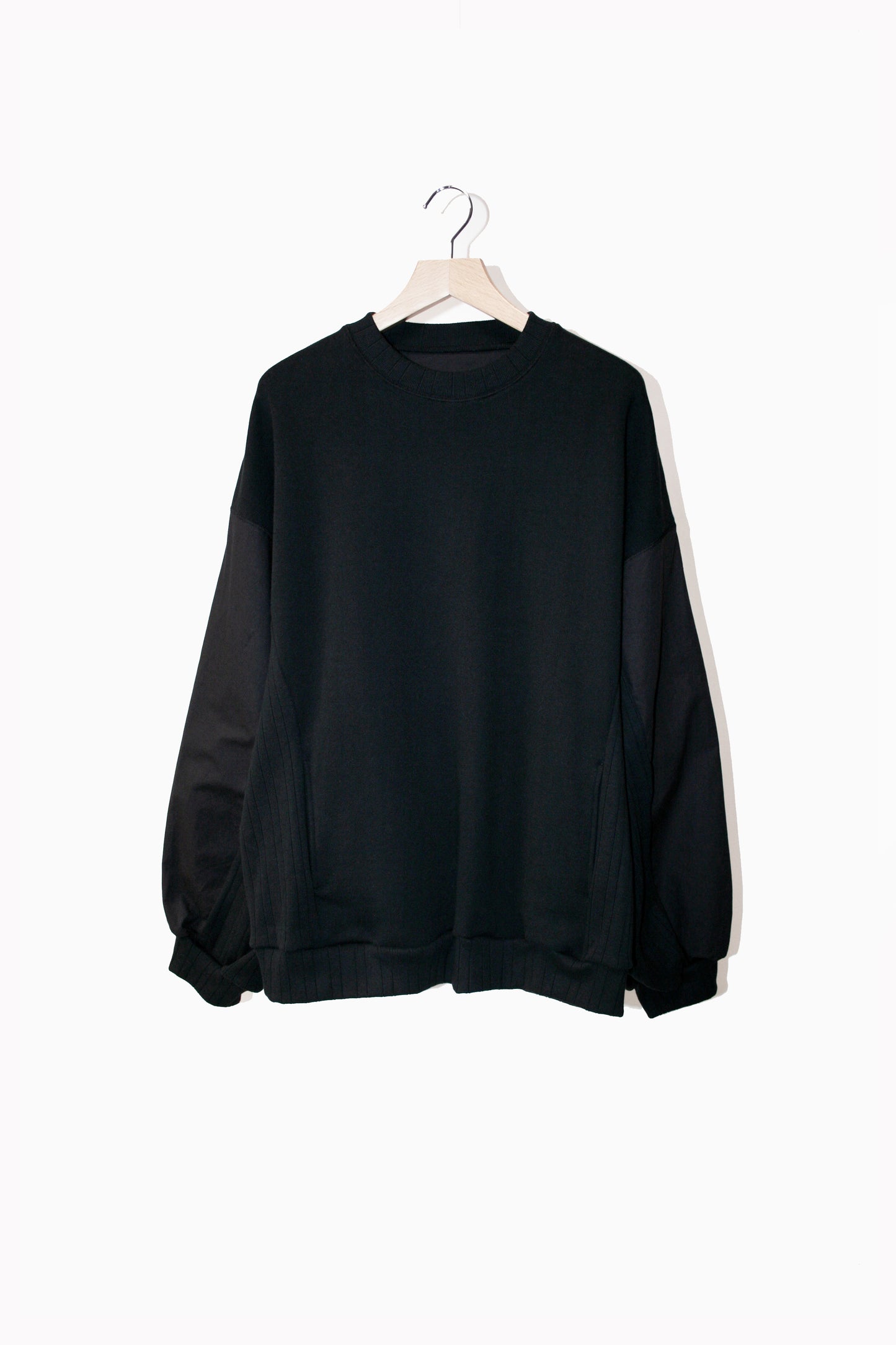 MY BEAUTIFUL LANDLET HANGING URAKE x ANTIQUE HORSE CLOTH SWEATER - BLACK