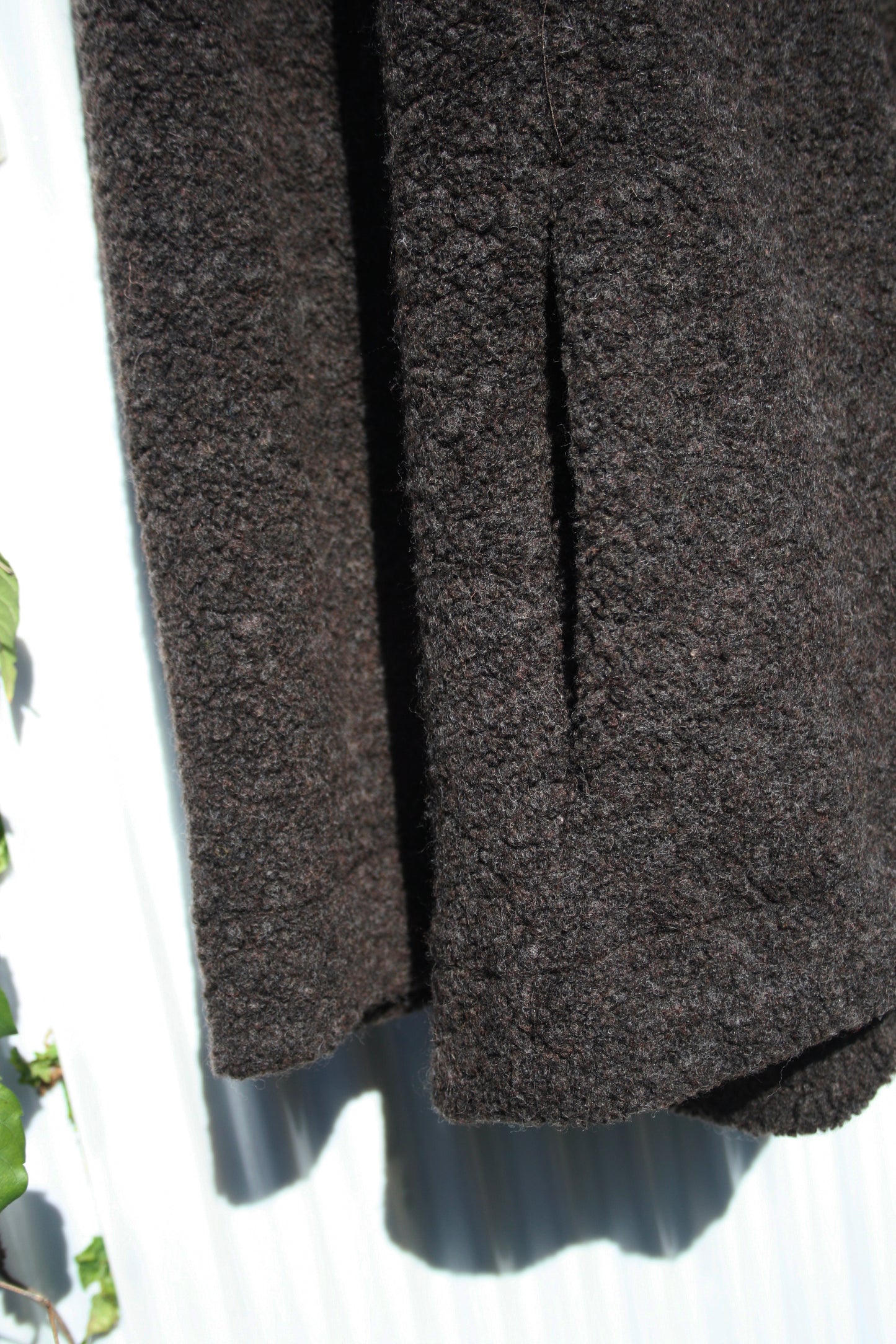 MY BEAUTIFUL LANDLET RECYCLED WOOL PILE HIGH NECK SWEATER - BROWN