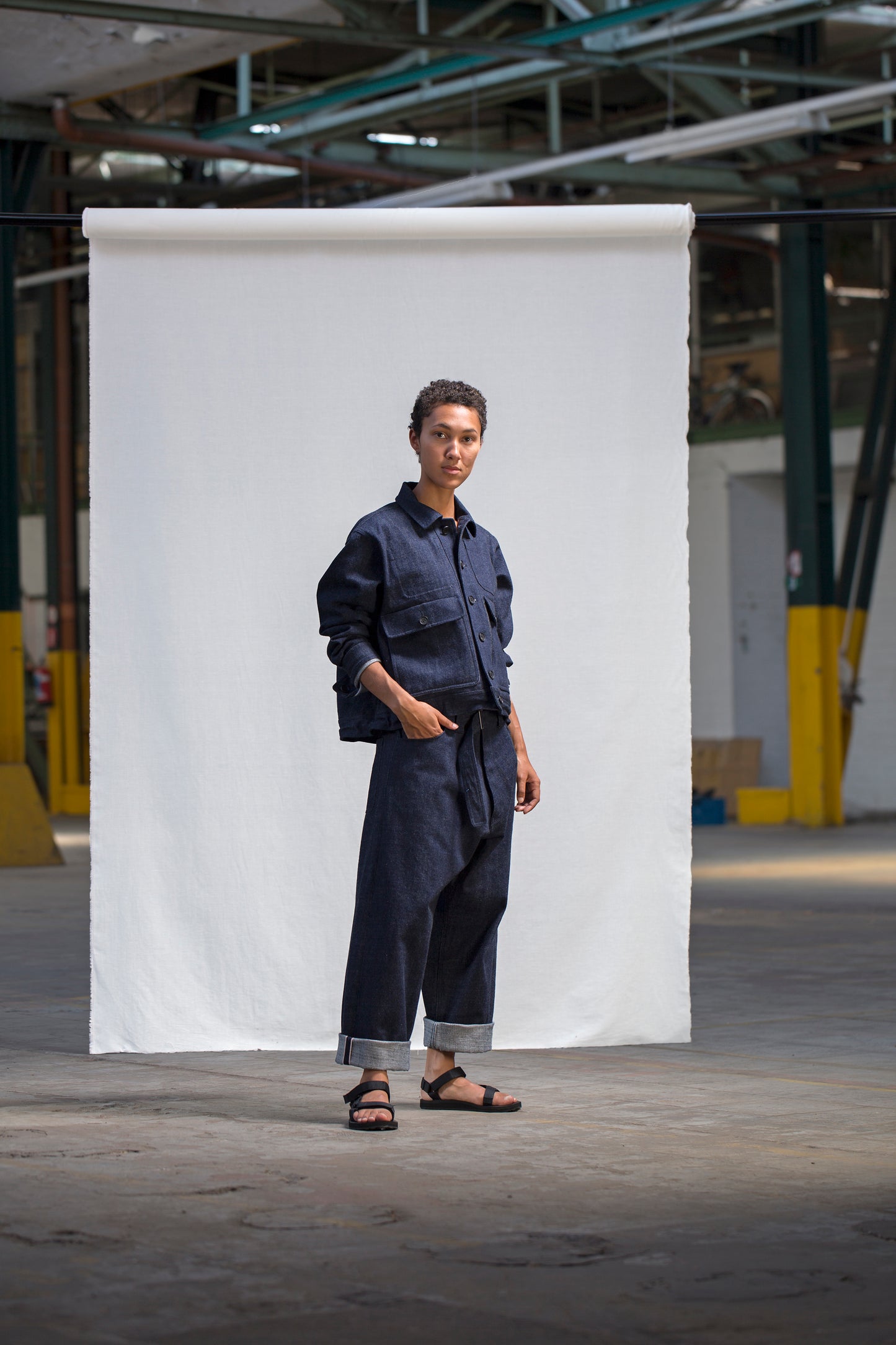 O PROJECT ORGANIC SELVEDGE DENIM JACKET - INDIGO