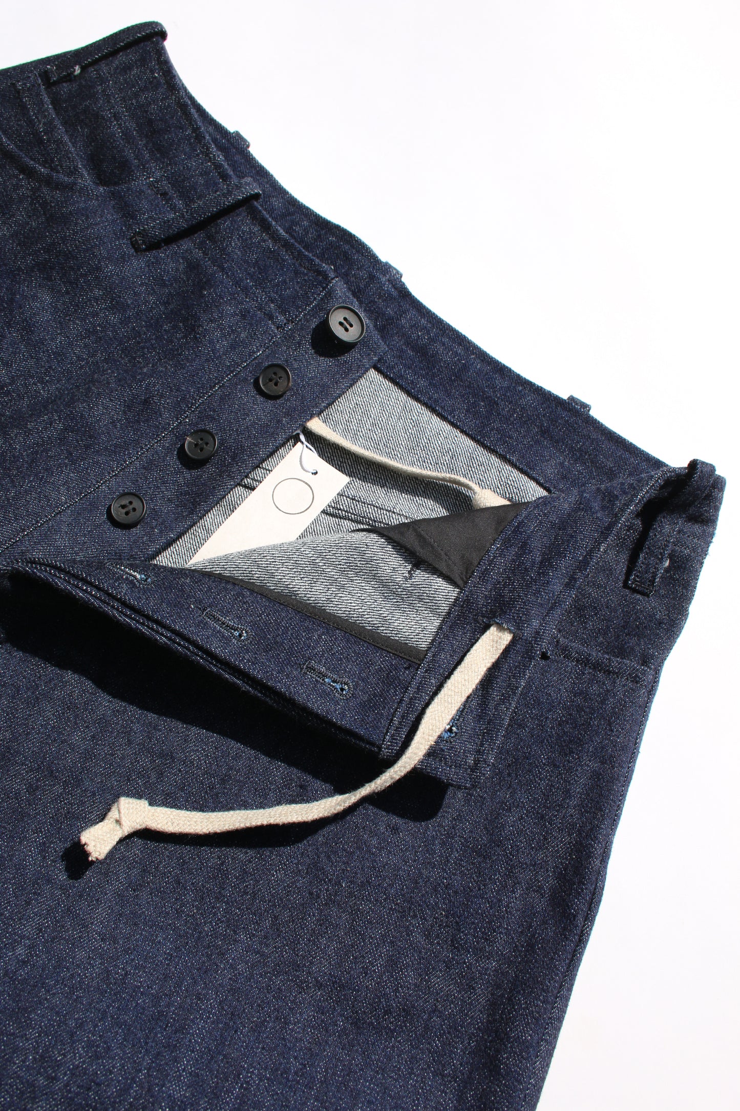O PROJECT SELVEDGE DENIM TROUSERS - INDIGO