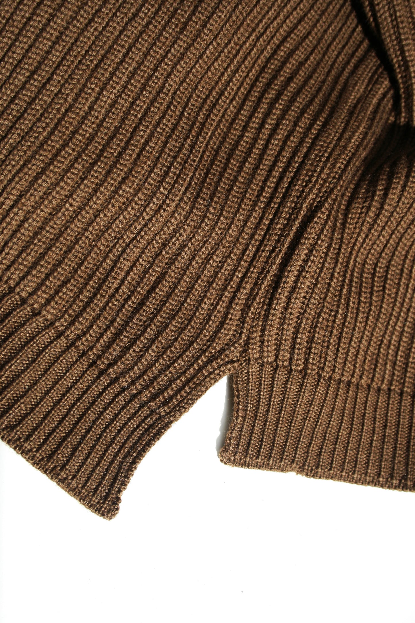 O PROJECT FINE MERINO WOOL KNITTED CREW NECK - MUD
