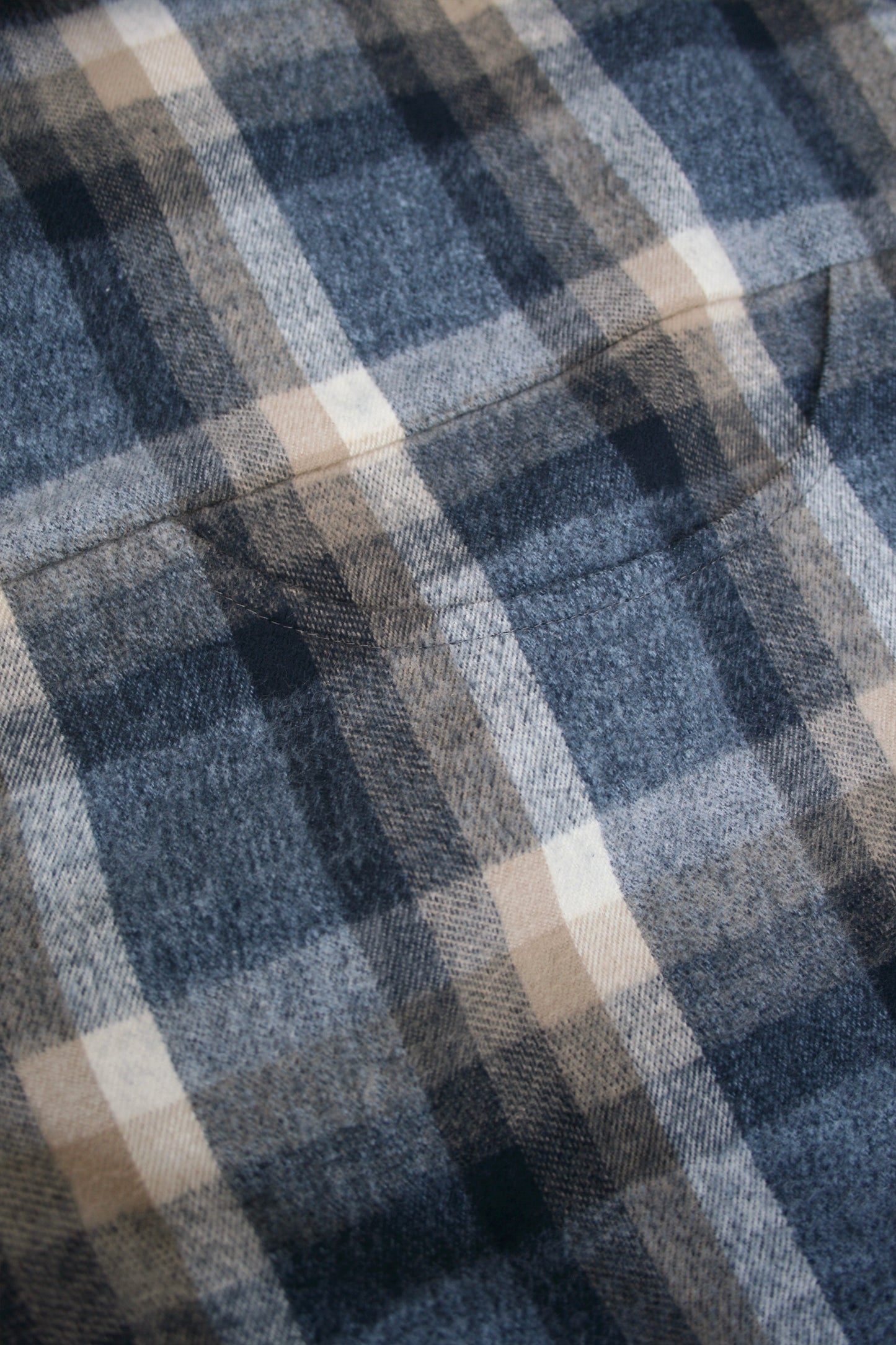 BASISBROEK ESSEN JACKET - BEIGE CHECK / BLUE CHECK