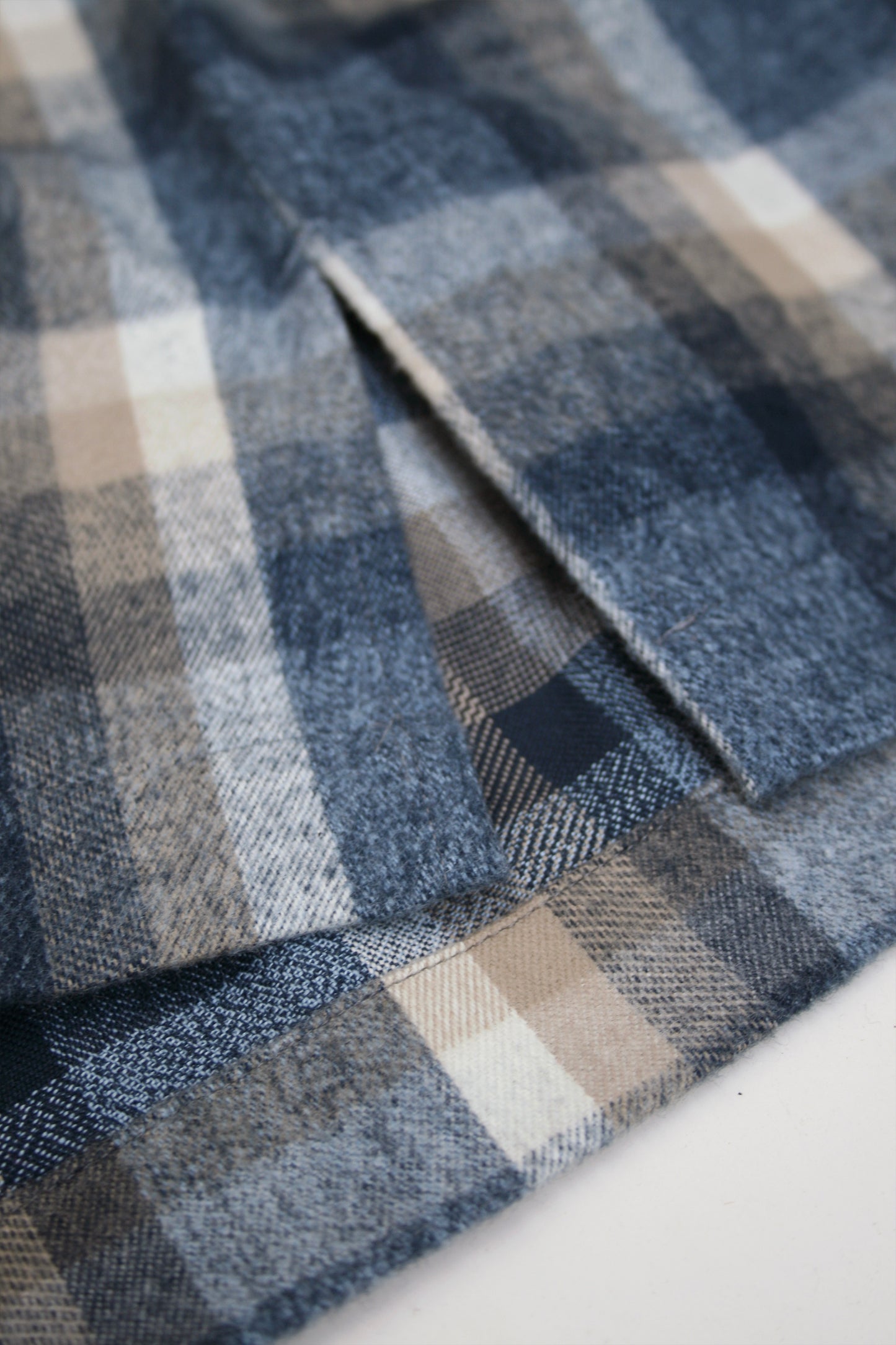 BASISBROEK ESSEN JACKET - BEIGE CHECK / BLUE CHECK