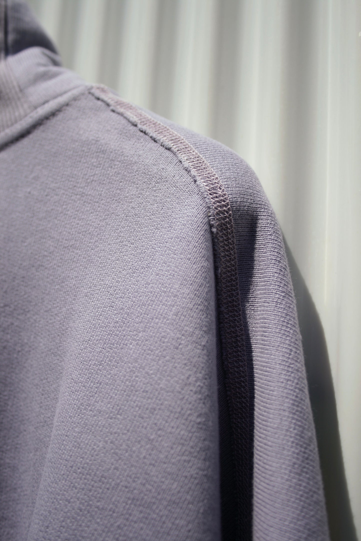 VOAAOV PILE KNITTING SWEAT SHIRT - PURPLE