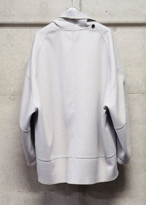 VOAAOV HYBRID RELUX JERJEY CARDIGAN - LIGHT GRAY