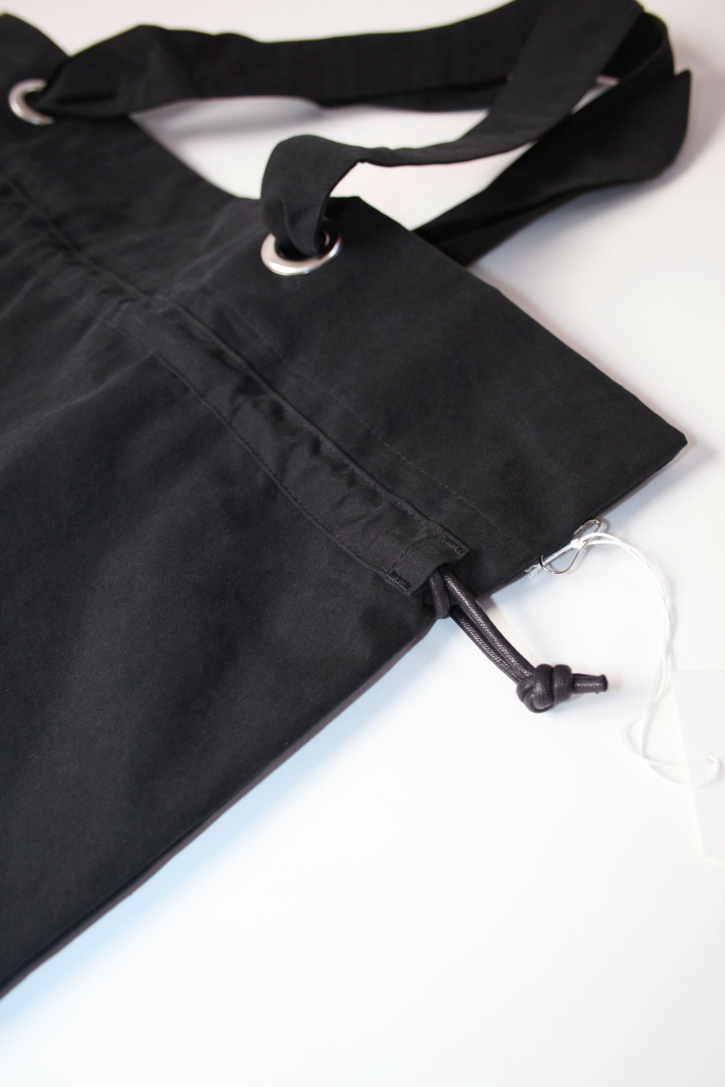 MY BEAUTIFUL LANDLET COTTON NYLON BIO PEACH TOTE BAG - BLACK