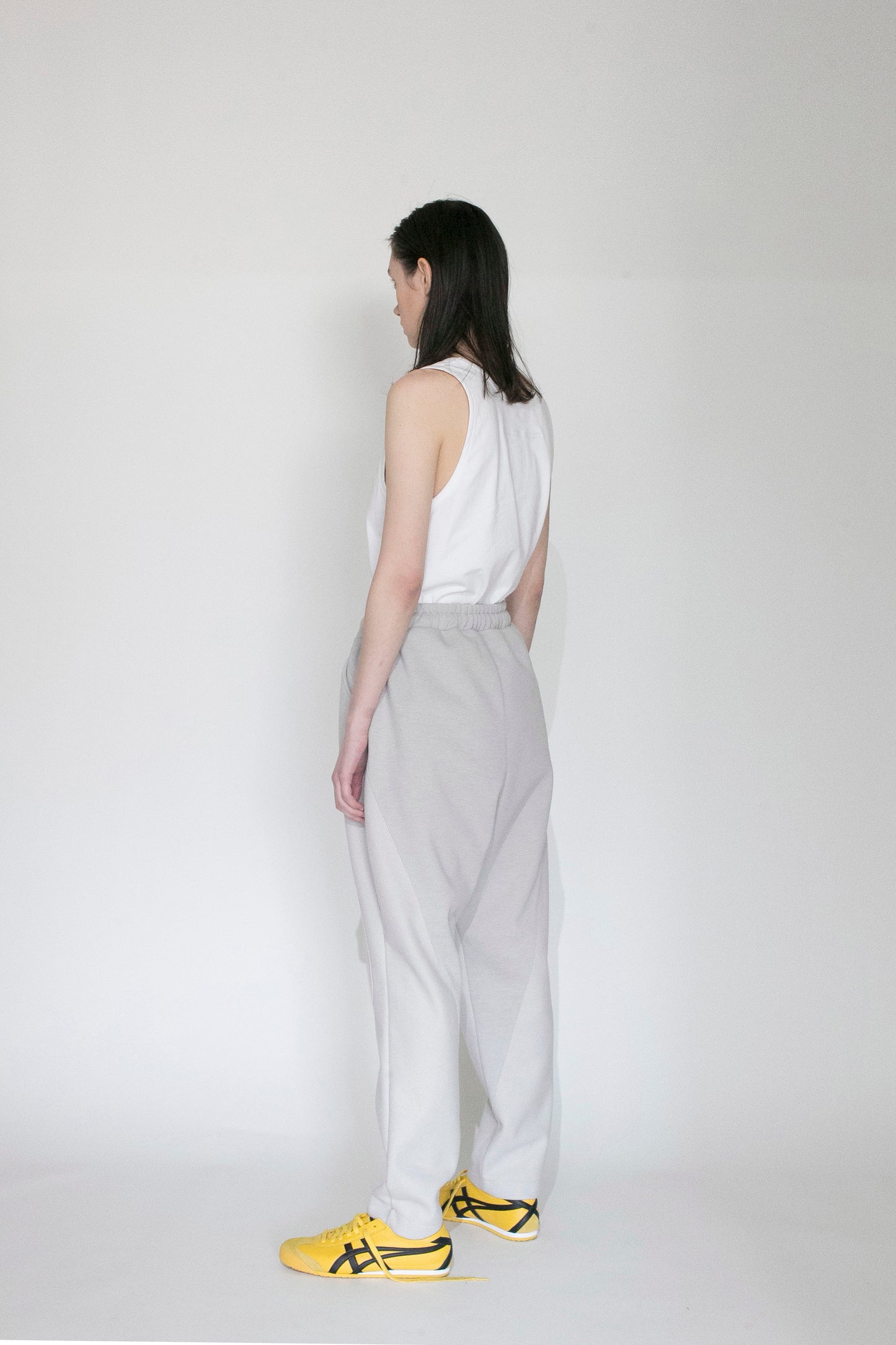 VOAAOV HYBRID RELUX JERJEY PANTS - LIGHT GRAY