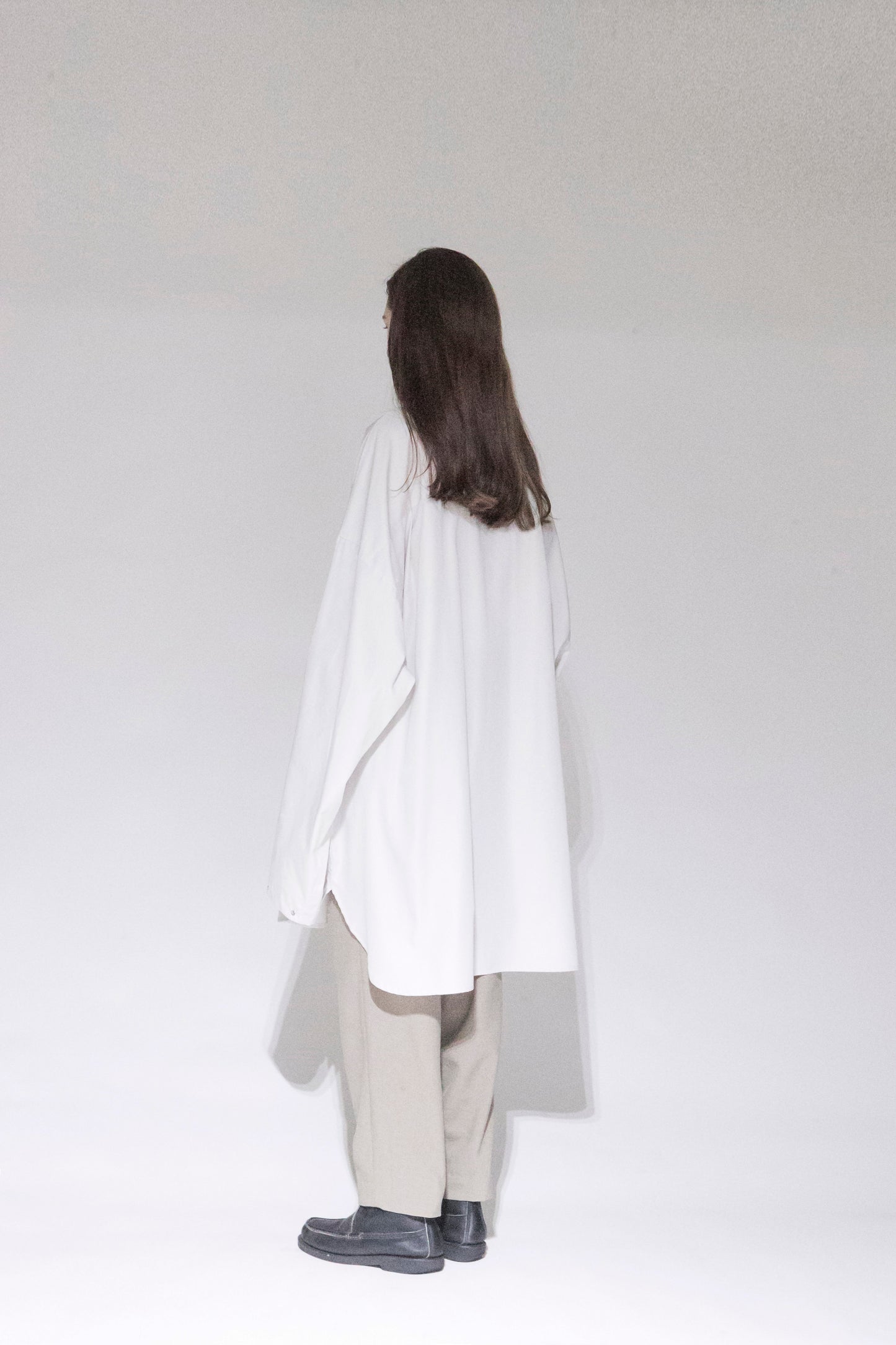 VOAAOV XXXXL SHIRT - IVORY