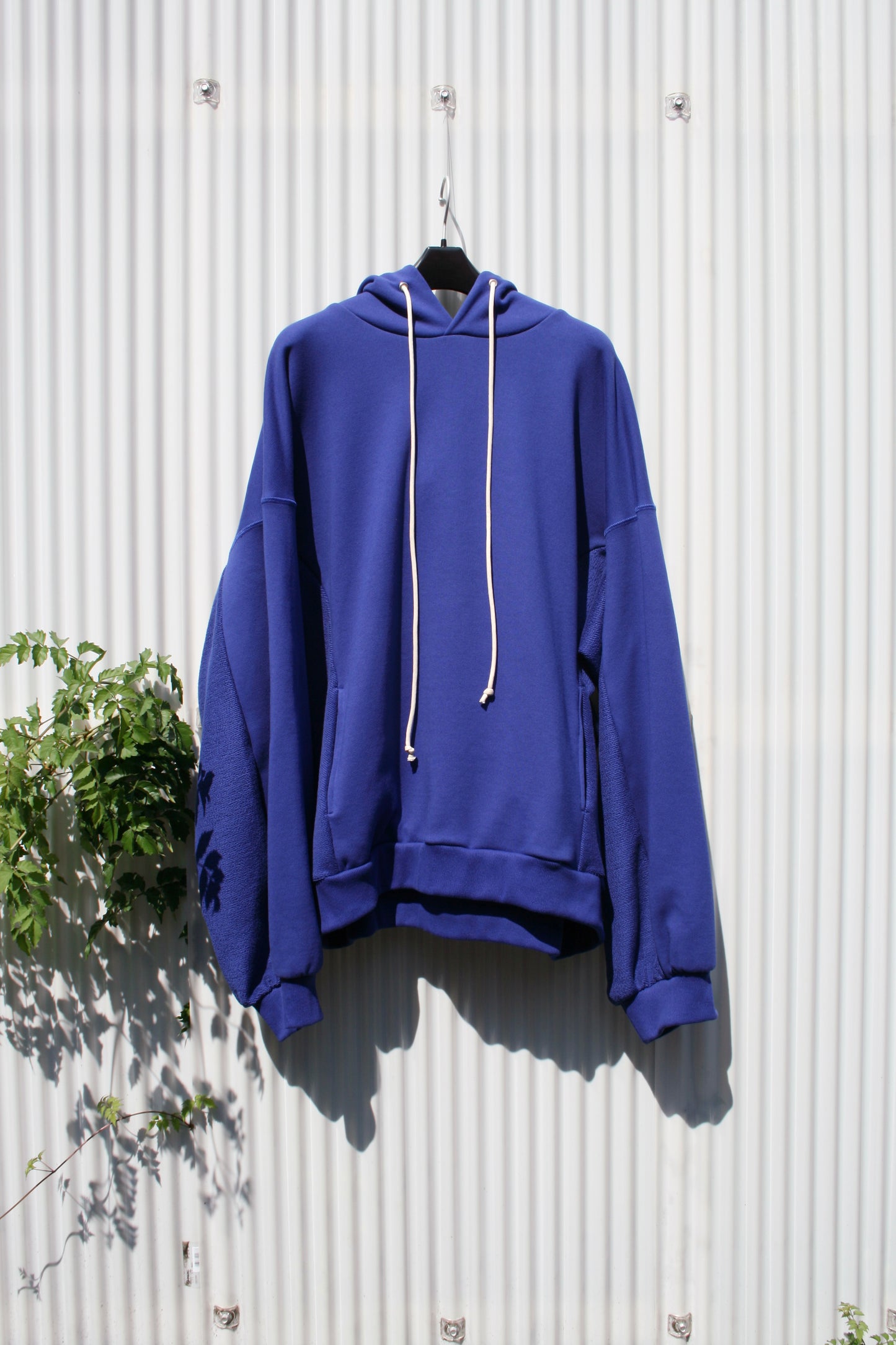 MY BEAUTIFUL LANDLET 30/7 FLEECY FABRIC BIG HOODIE - BLUE