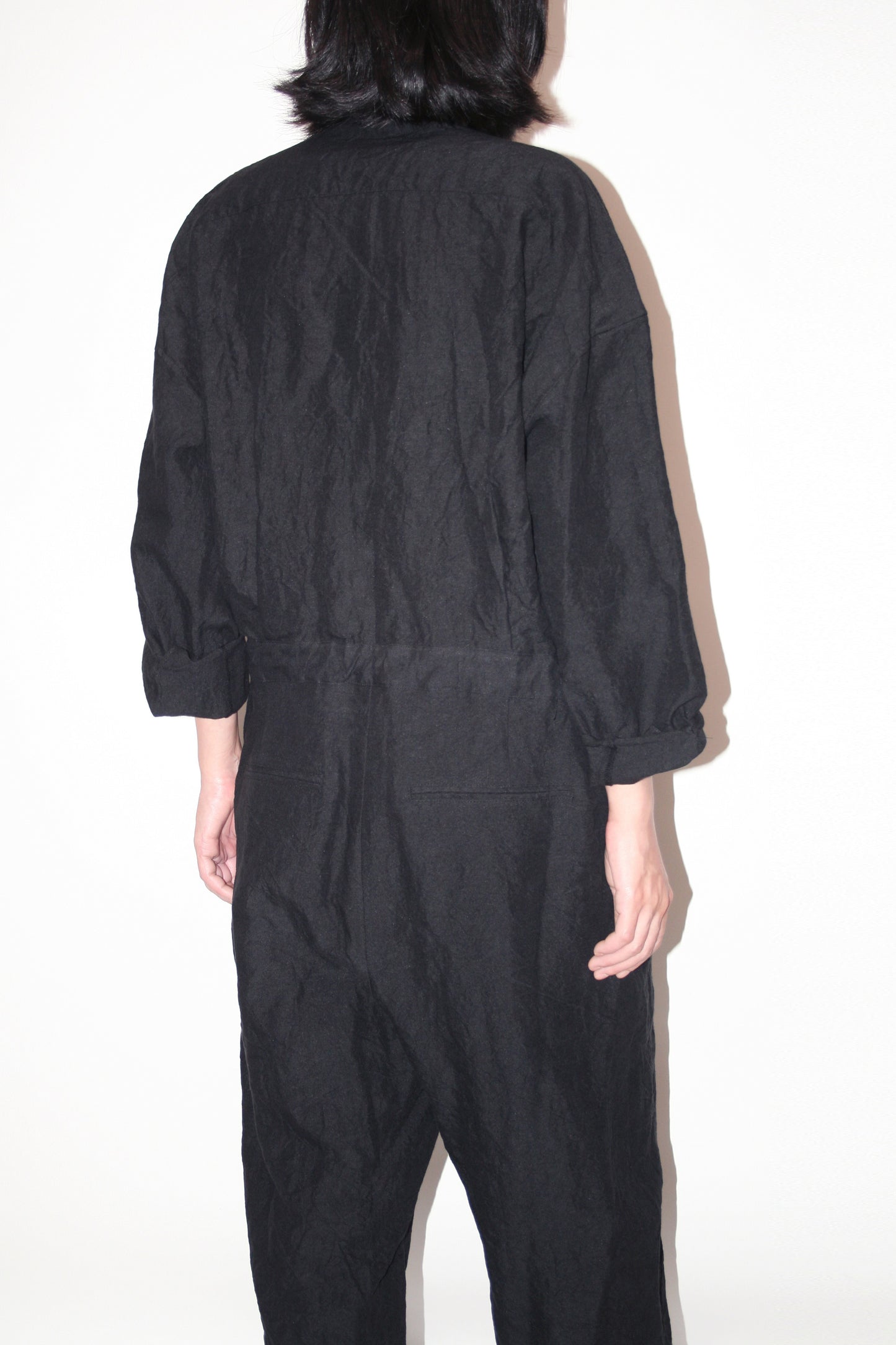 BASISBROEK LEIDEN JUMPSUIT - BLACK