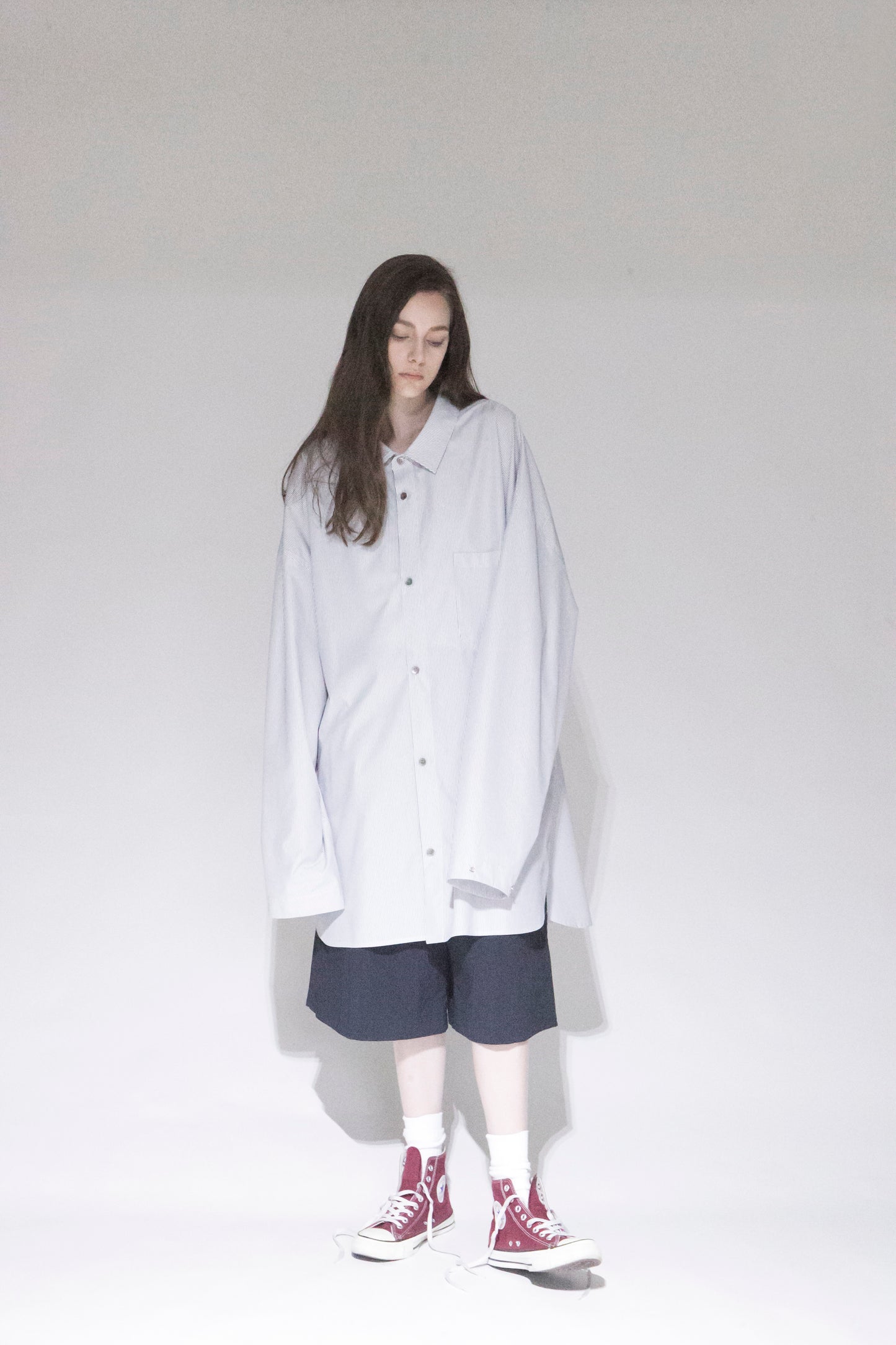VOAAOV NYLON RIPSTOP TAFFETA SKATER SHORTS