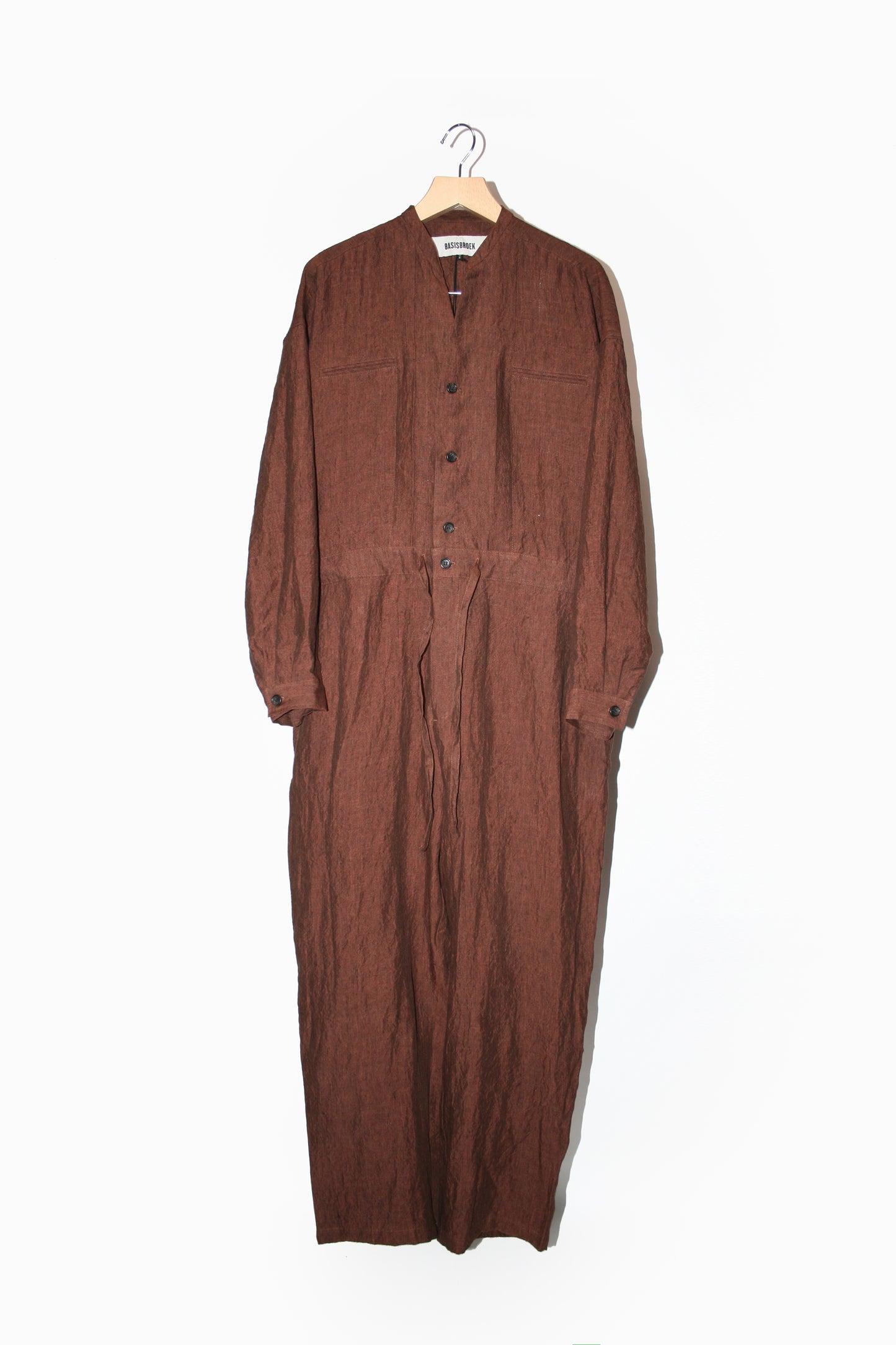 BASISBROEK  LEIDEN JUMPSUIT - CHOCO