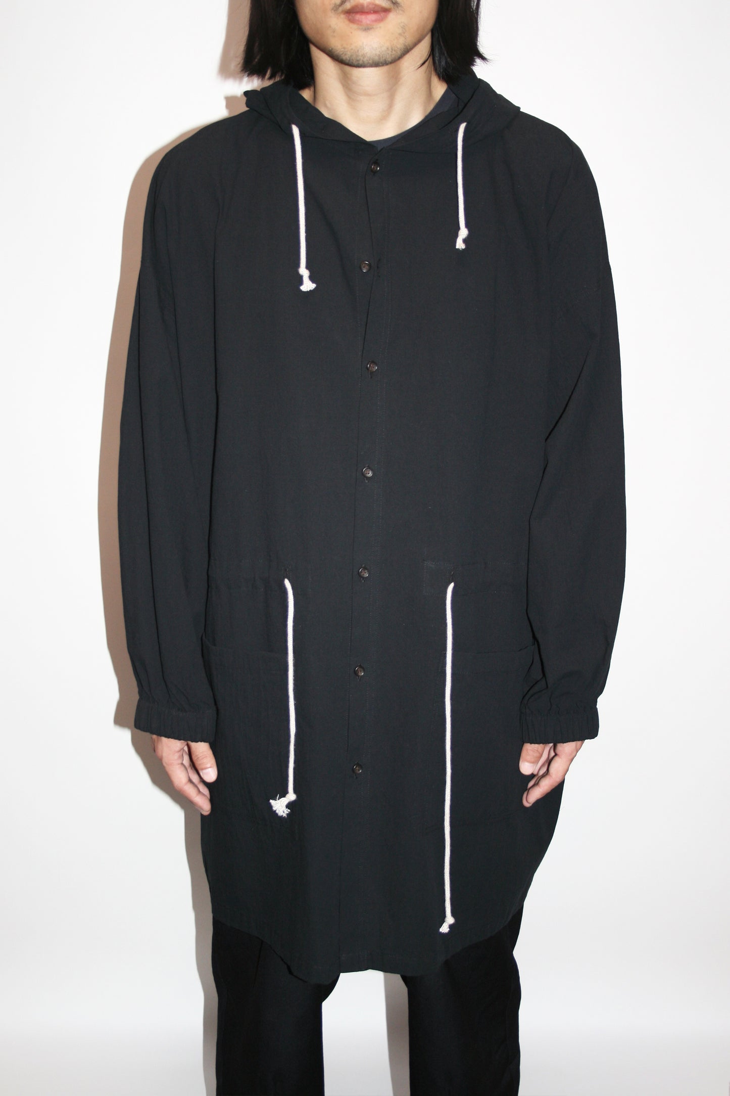 BASISBROEK JALLET SHIRT HOODIE - BLACK