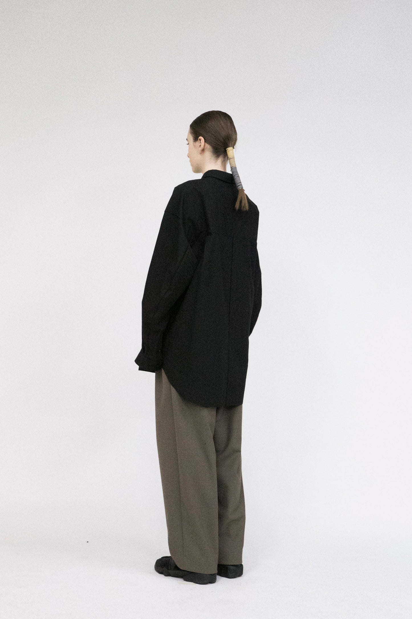 2021 AW, VOSH-G12, VOAAOV ORGANIC COTTON BROAD SHIRT, Black, made in Japan, TOYASIDO, 通販.