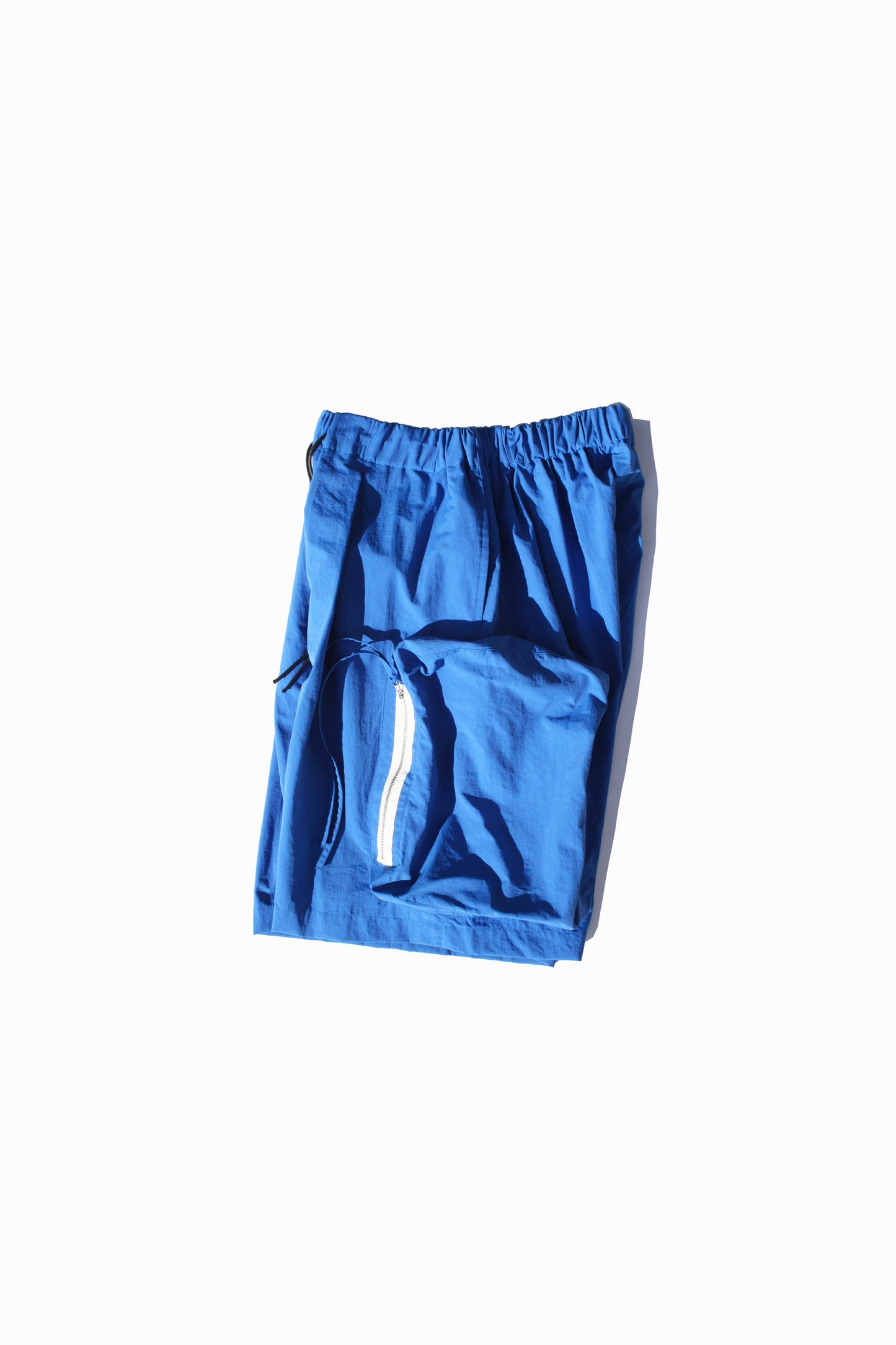 MY BEAUTIFUL LANDLET NYLON DYED TAFFETA SHORTS - BLUE