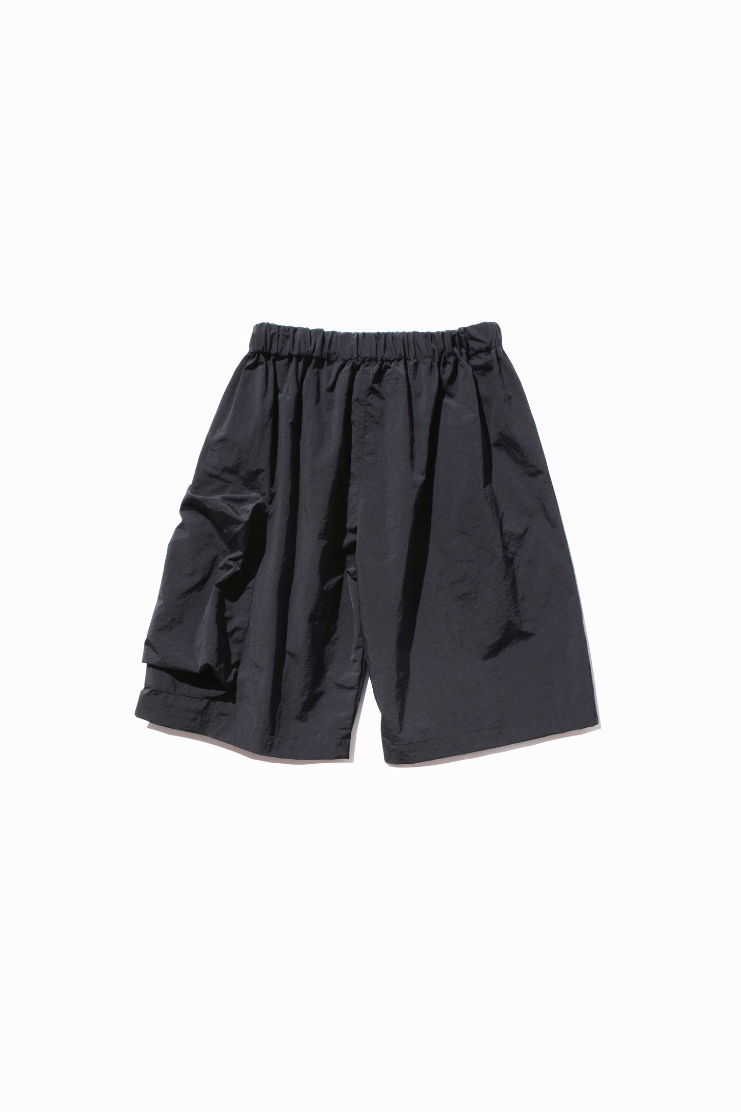 MY BEAUTIFUL LANDLET NYLON DYED TAFFETA SHORTS - BLACK
