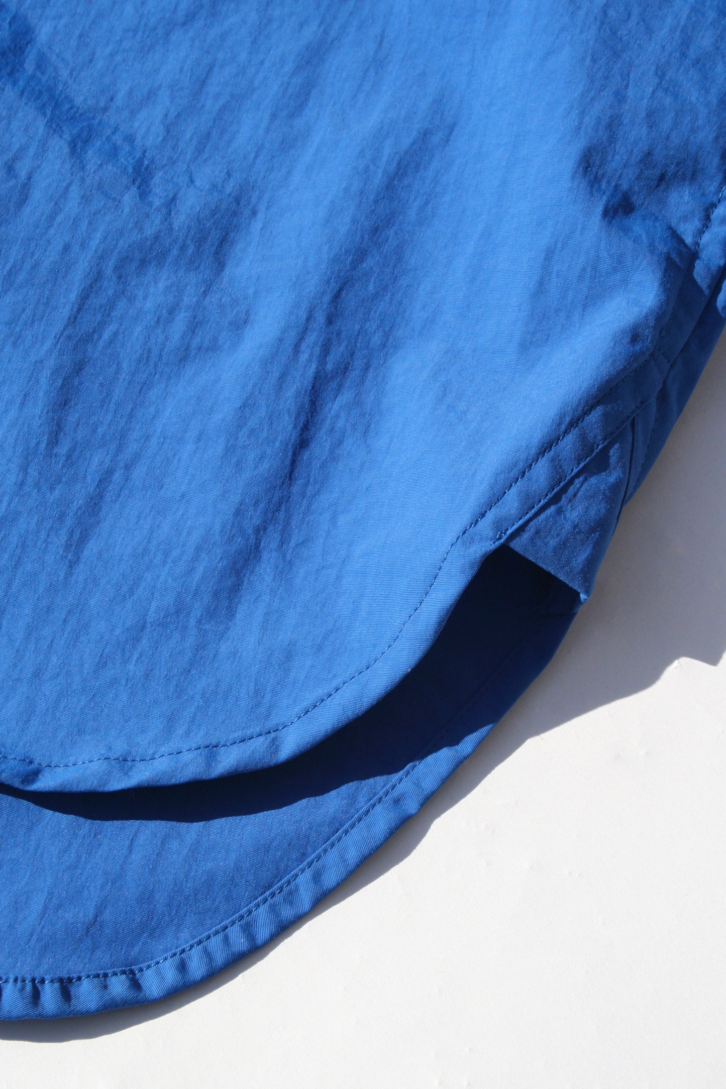 MY BEAUTIFUL LANDLET NYLON DYED TAFFETA BIG POCKET SHIRT - BLUE