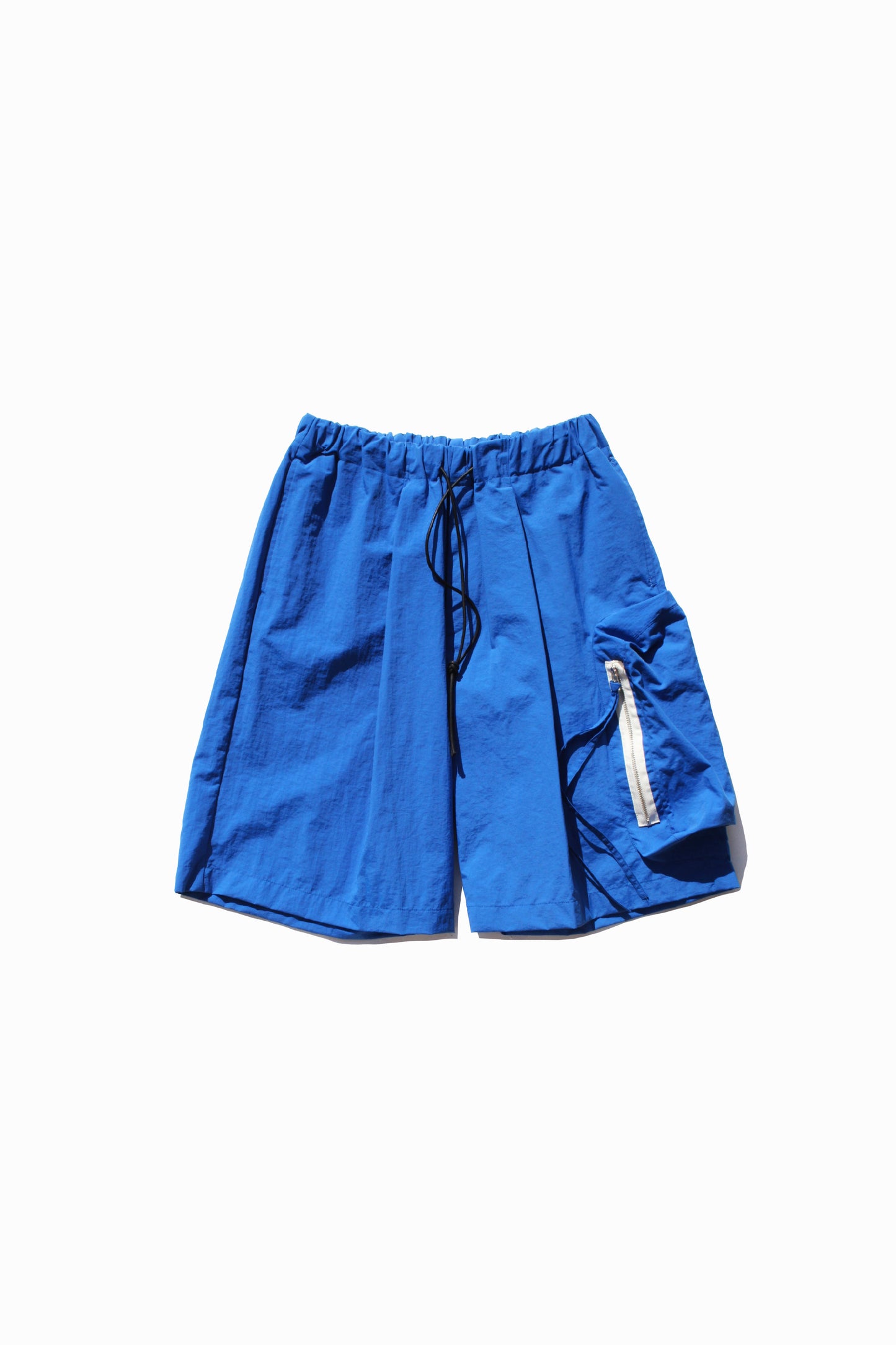 MY BEAUTIFUL LANDLET NYLON DYED TAFFETA SHORTS - BLUE