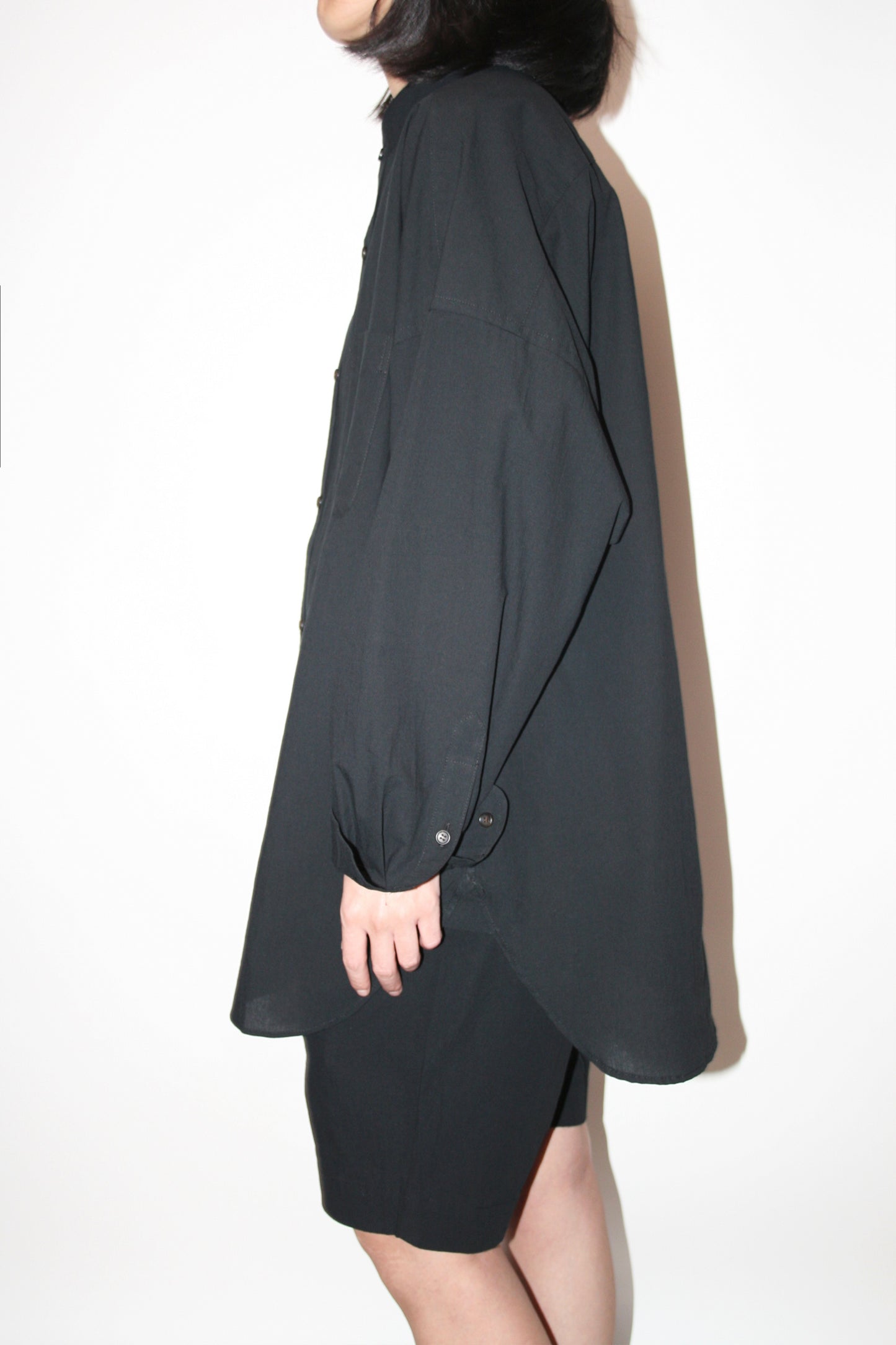BASISBROEK RONSE L/S SHIRT - BLACK
