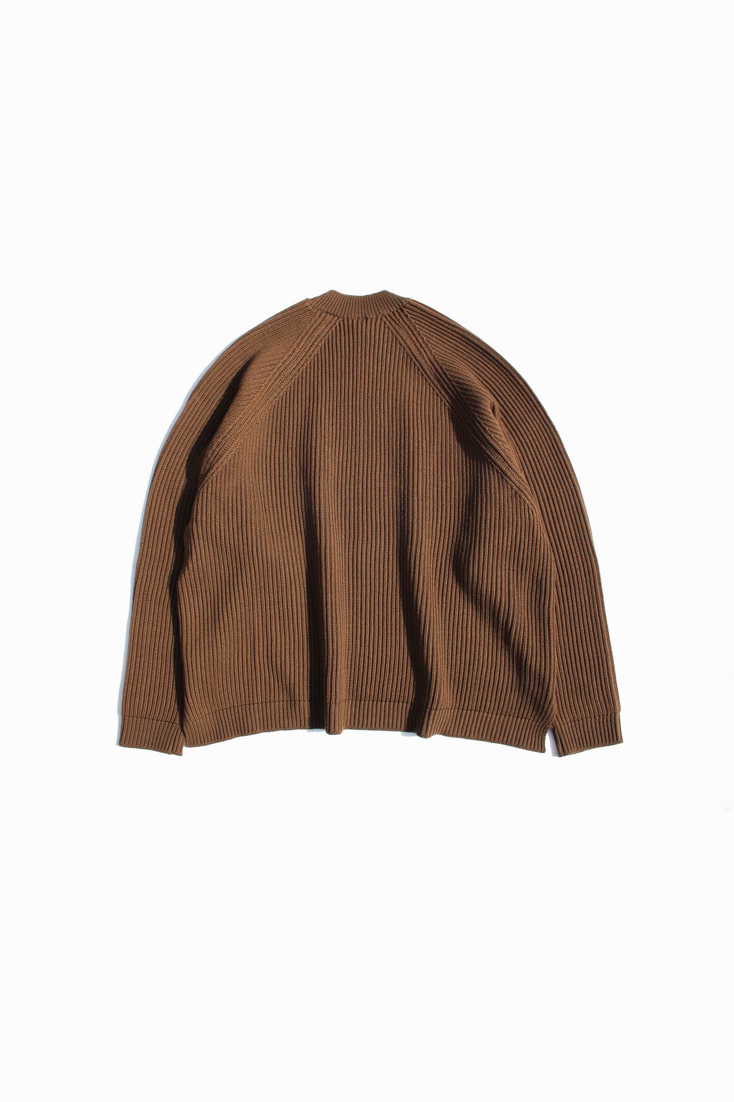 O PROJECT FINE MERINO WOOL KNITTED CREW NECK - MUD
