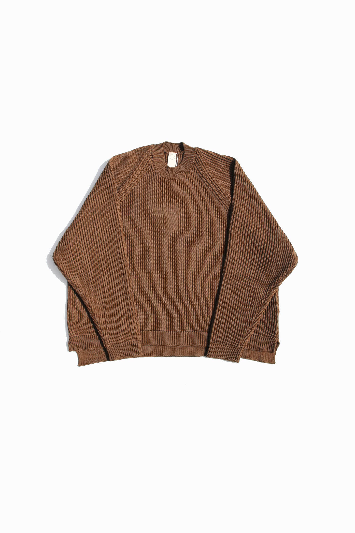 O PROJECT FINE MERINO WOOL KNITTED CREW NECK - MUD
