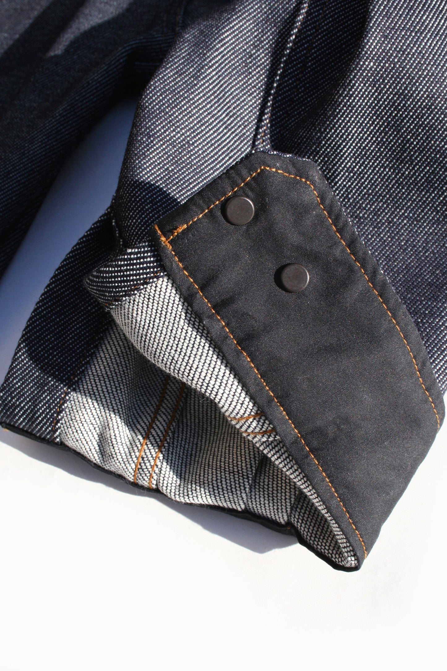 VOAAOV LOOSE DENIM SHIRT - INDIGO