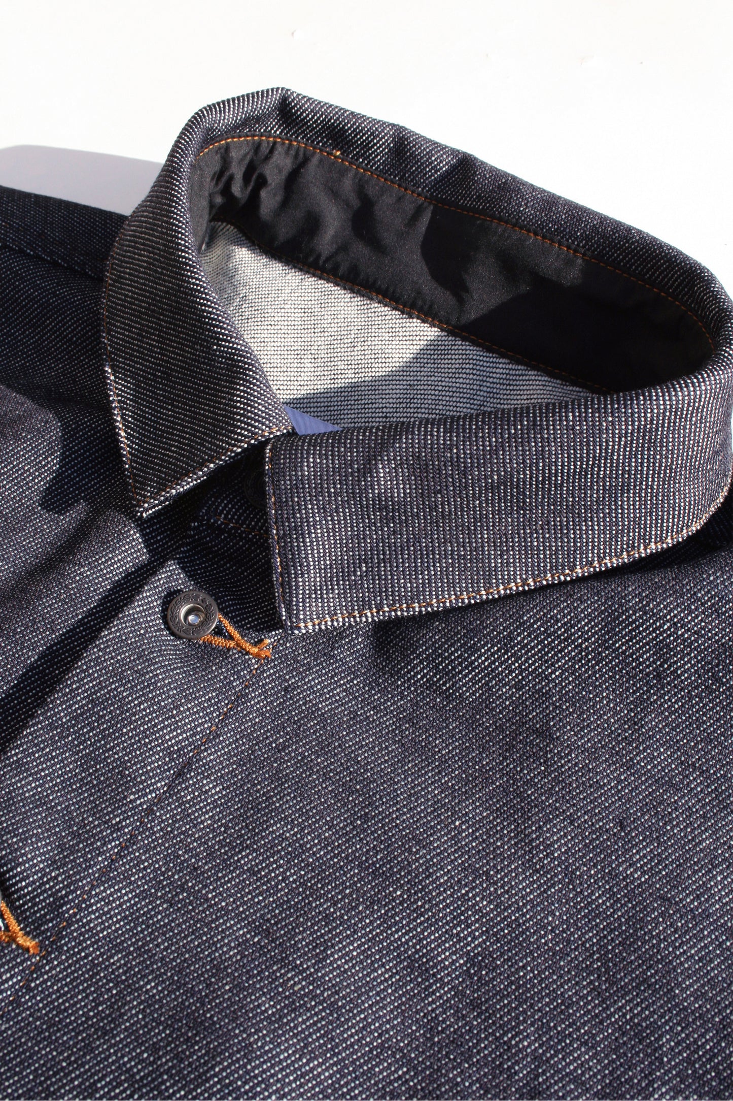 VOAAOV LOOSE DENIM SHIRT - INDIGO