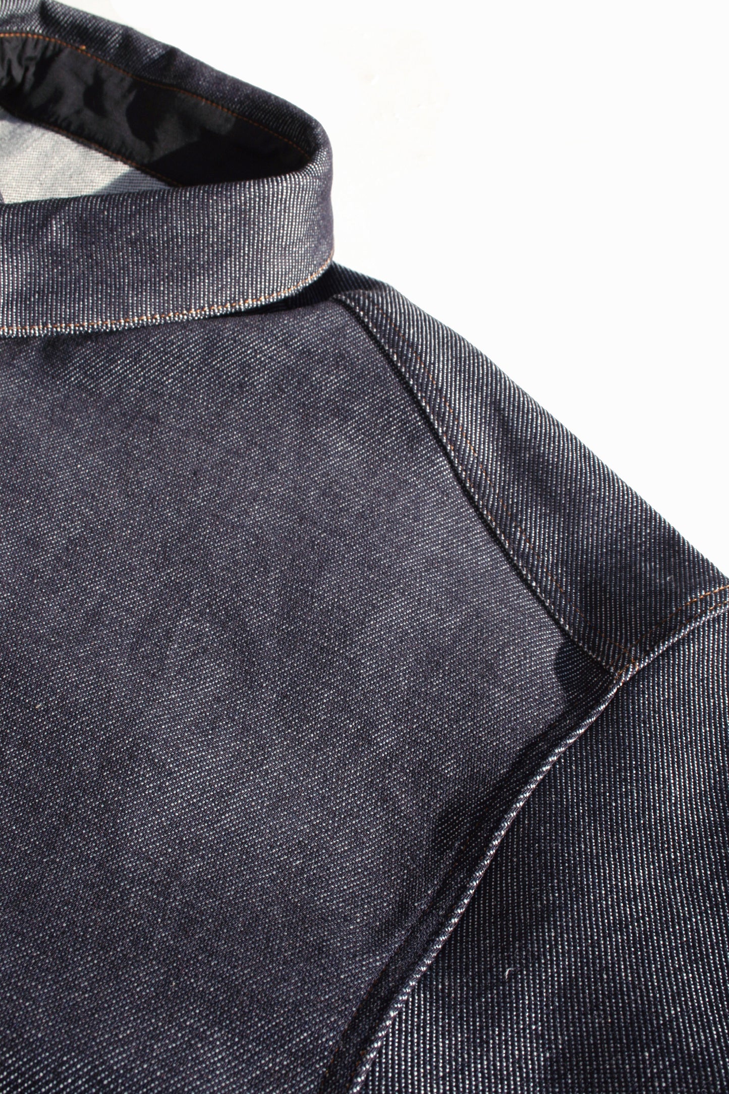 VOAAOV LOOSE DENIM SHIRT - INDIGO