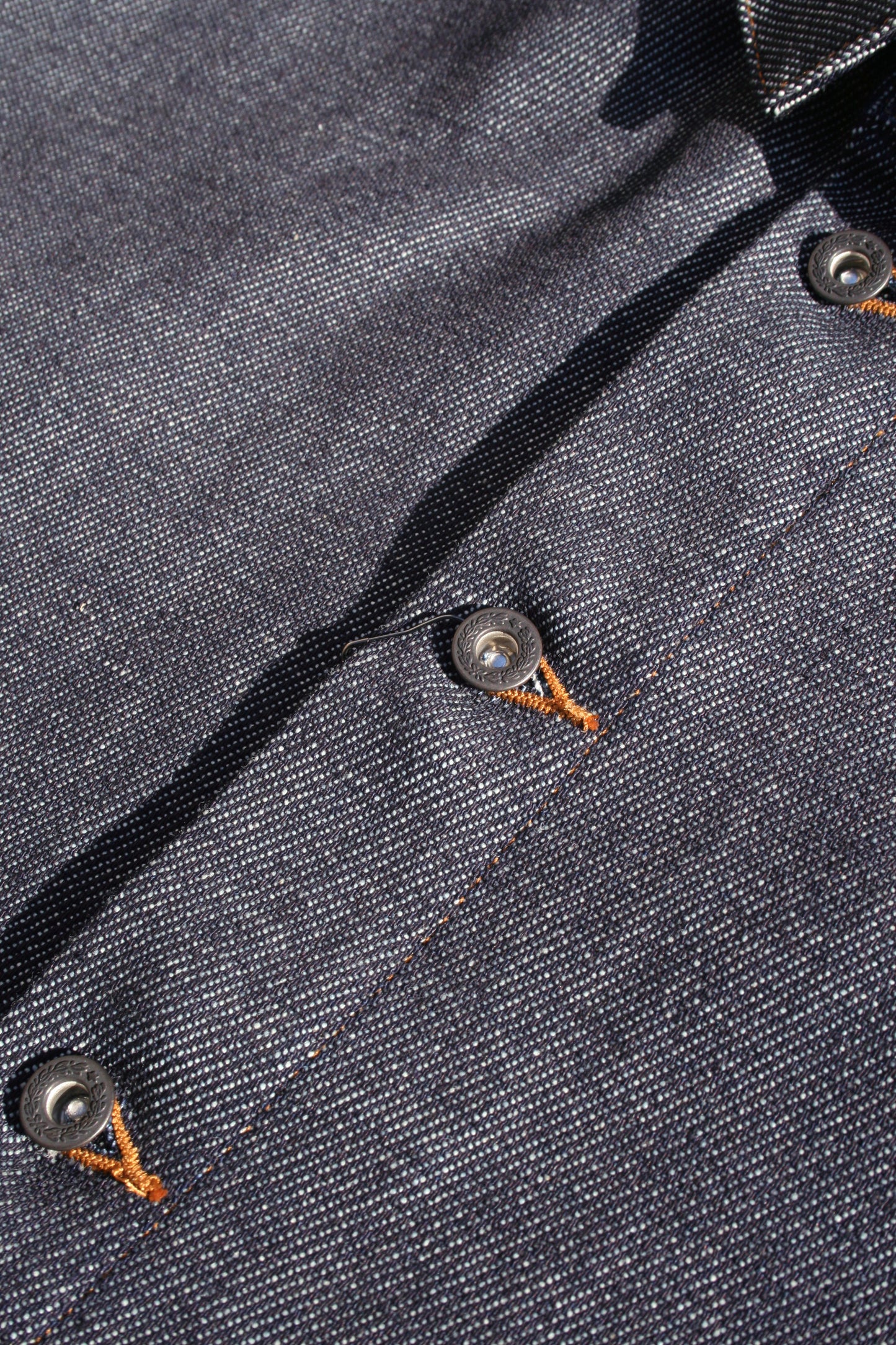 VOAAOV LOOSE DENIM SHIRT - INDIGO