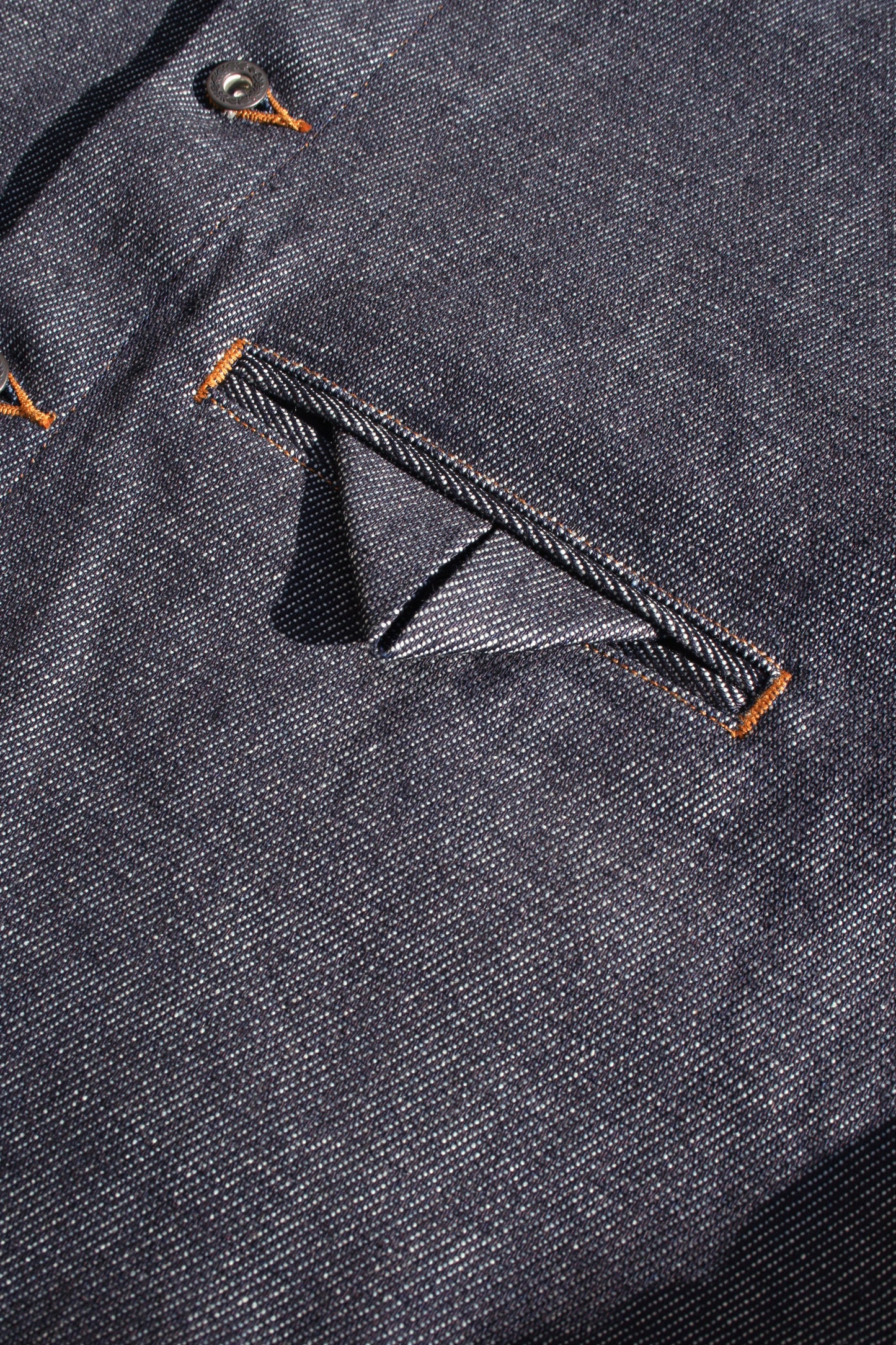 VOAAOV LOOSE DENIM SHIRT - INDIGO