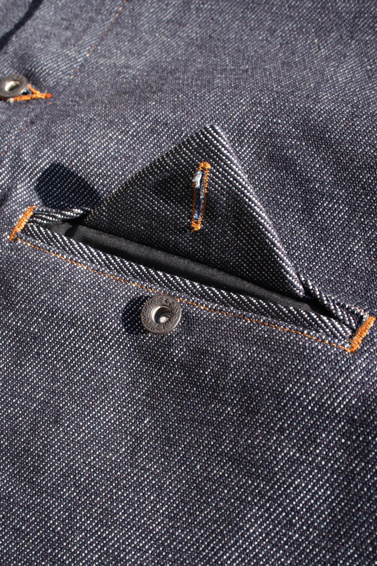 VOAAOV LOOSE DENIM SHIRT - INDIGO