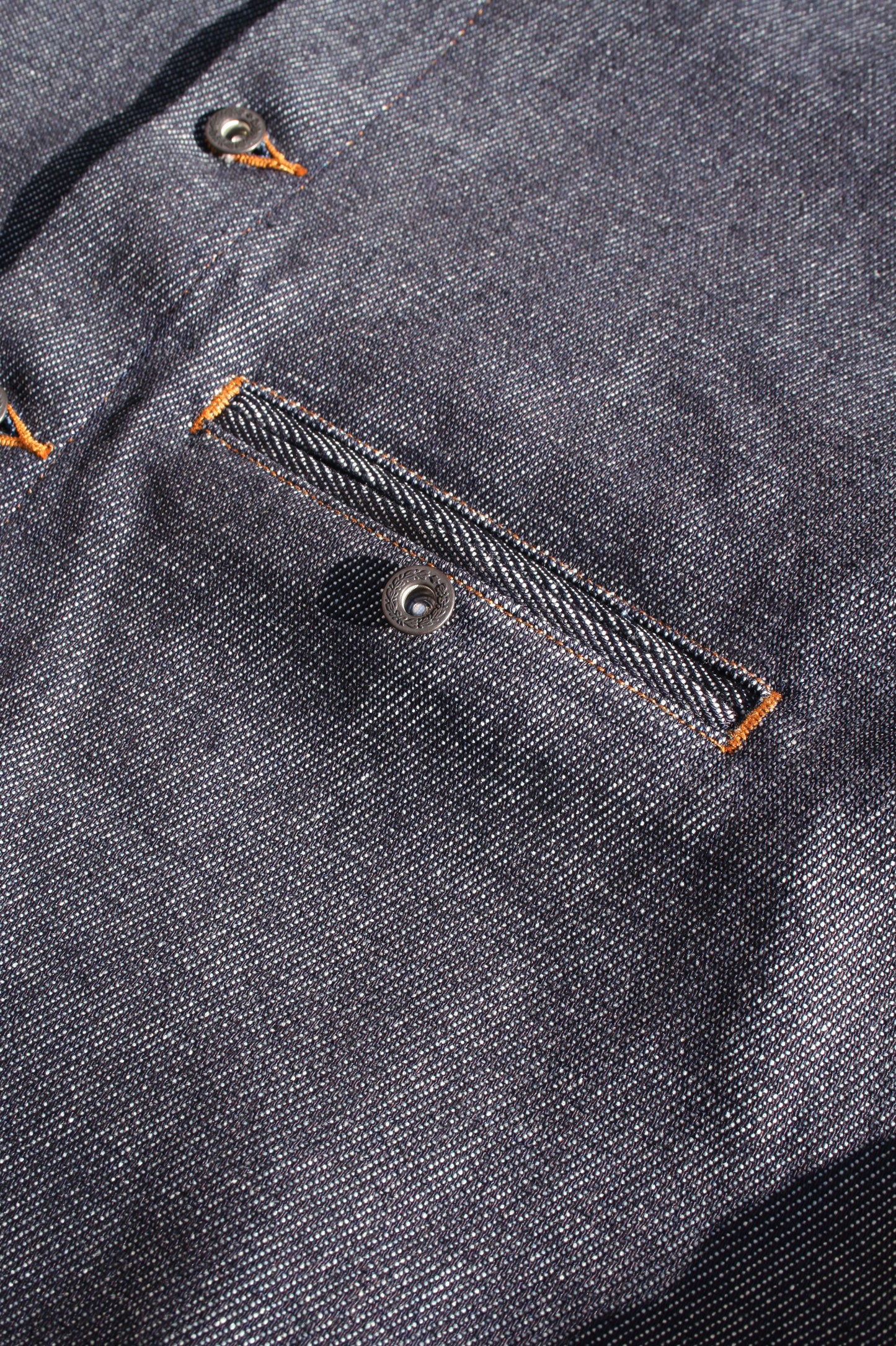 VOAAOV LOOSE DENIM SHIRT - INDIGO
